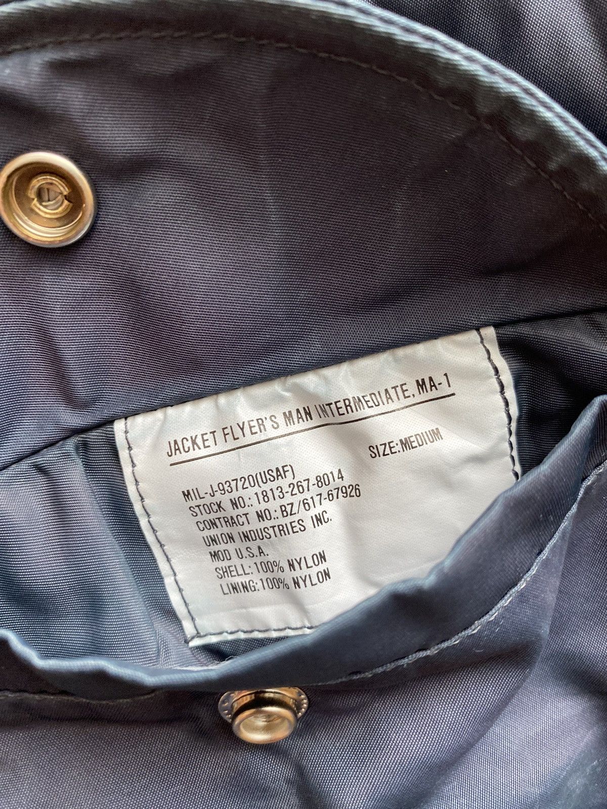 Vintage Vintage Sun Faded USAF MA-1 Distressed Bomber Jacket Size US M / EU 48-50 / 2 - 9 Thumbnail