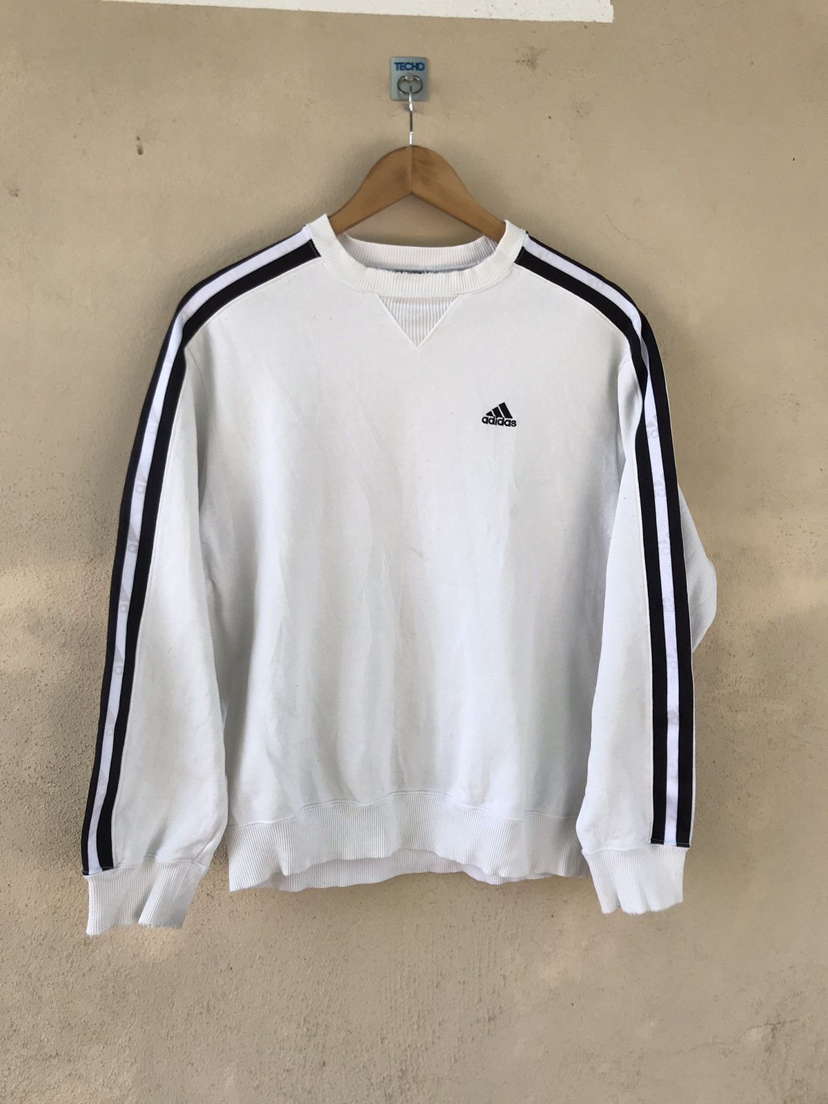 Adidas Vintage 00s Adidas Sidetape Sweatshirt embroided Crewneck Size US M / EU 48-50 / 2 - 1 Thumbnail