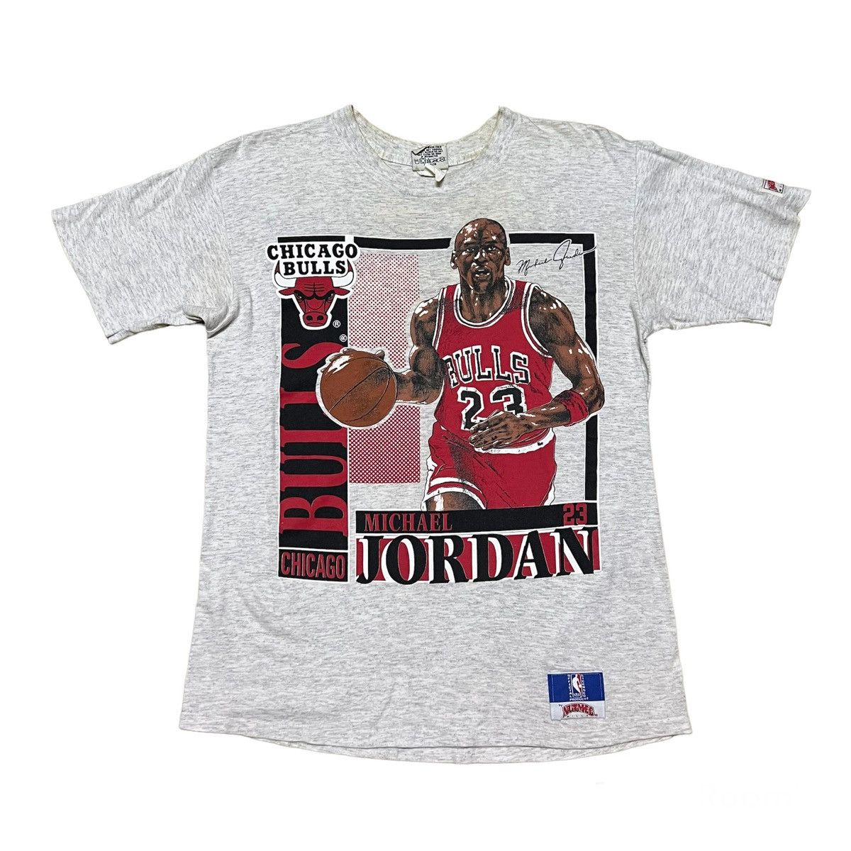 NBA Vintage Chicago Bulls Micheal Jordan T-Shirt Size US L / EU 52-54 / 3 - 2 Thumbnail