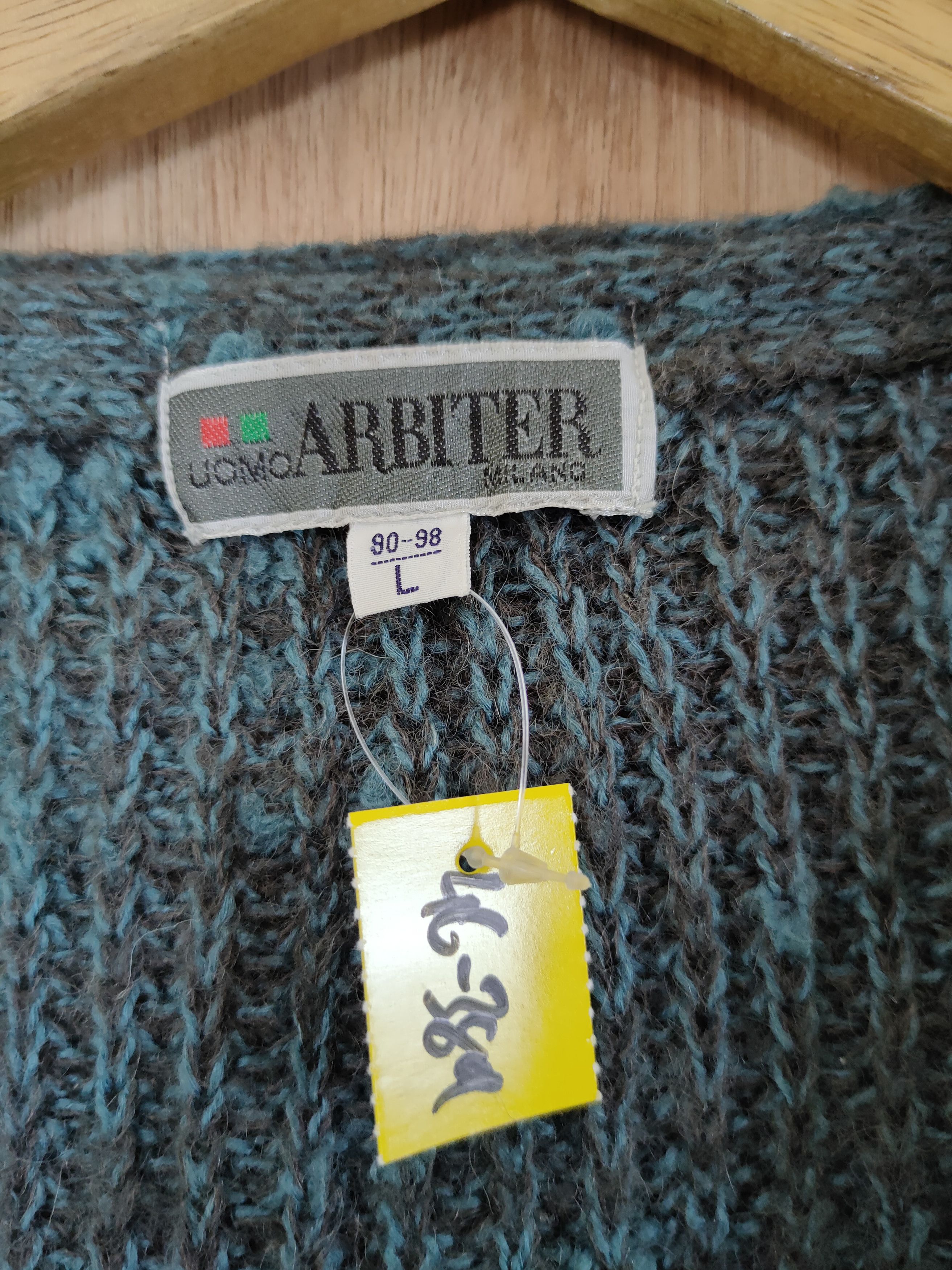 Vintage 90s cardigan Arbiter mohair japan vintage #46-389DL Size US L / EU 52-54 / 3 - 4 Thumbnail