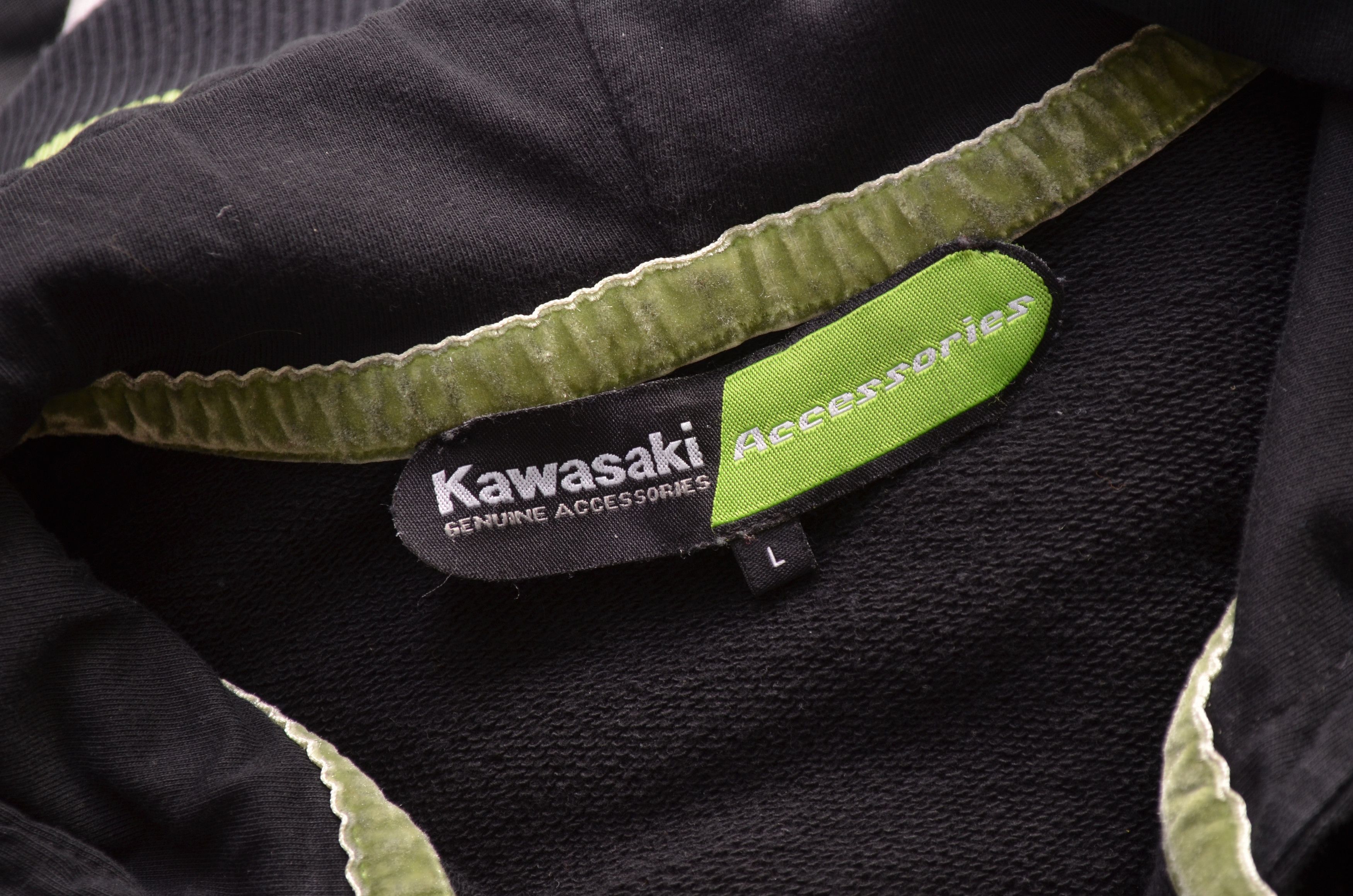 Vintage Kawasaki Team Green Racing Zip Hoodie Big Logo Size US L / EU 52-54 / 3 - 8 Thumbnail