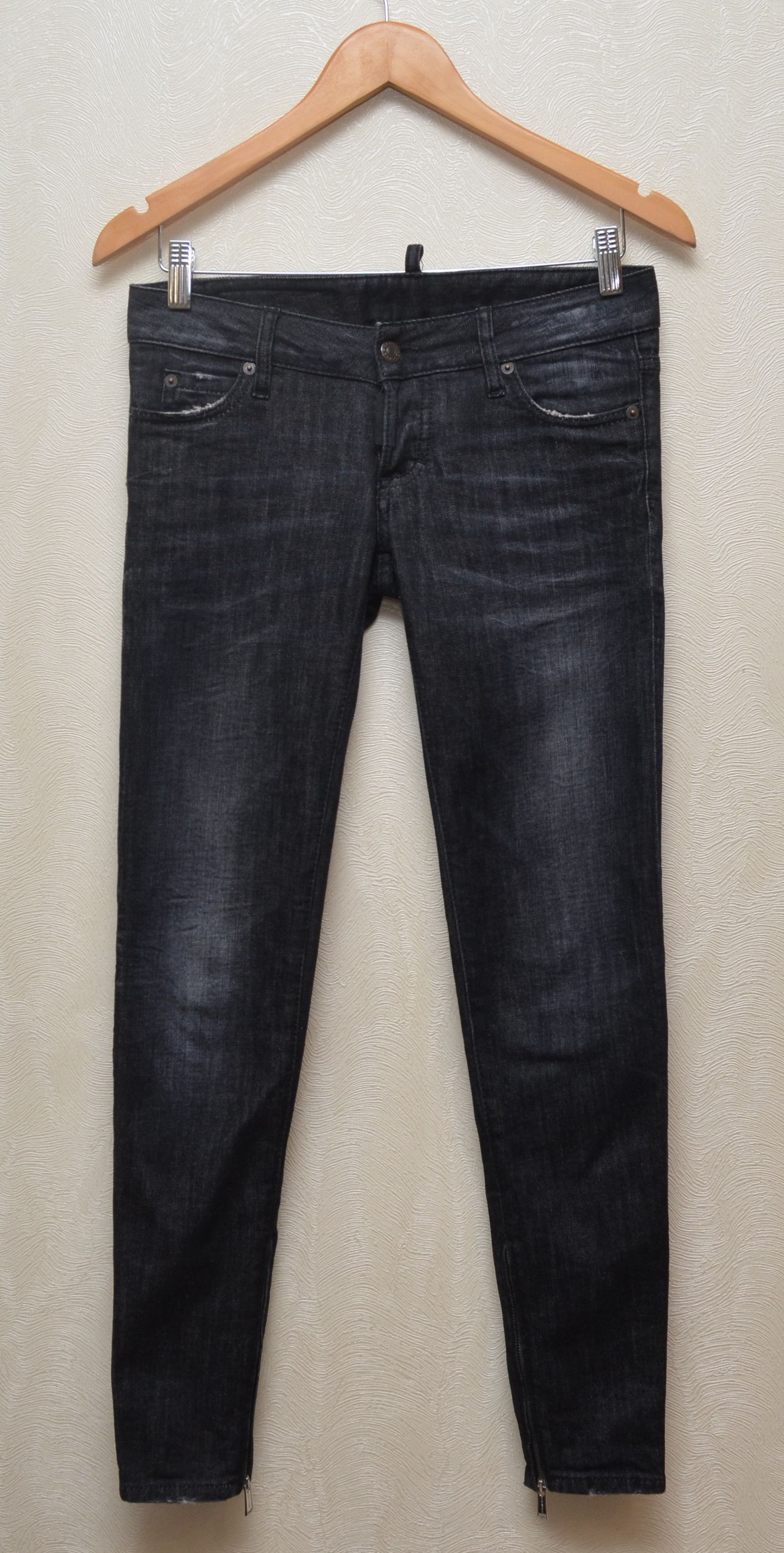 Dsquared2 Dsquared Womens Black Jeans Size IT38 Rare Size 28" / US 6 / IT 42 - 3 Thumbnail