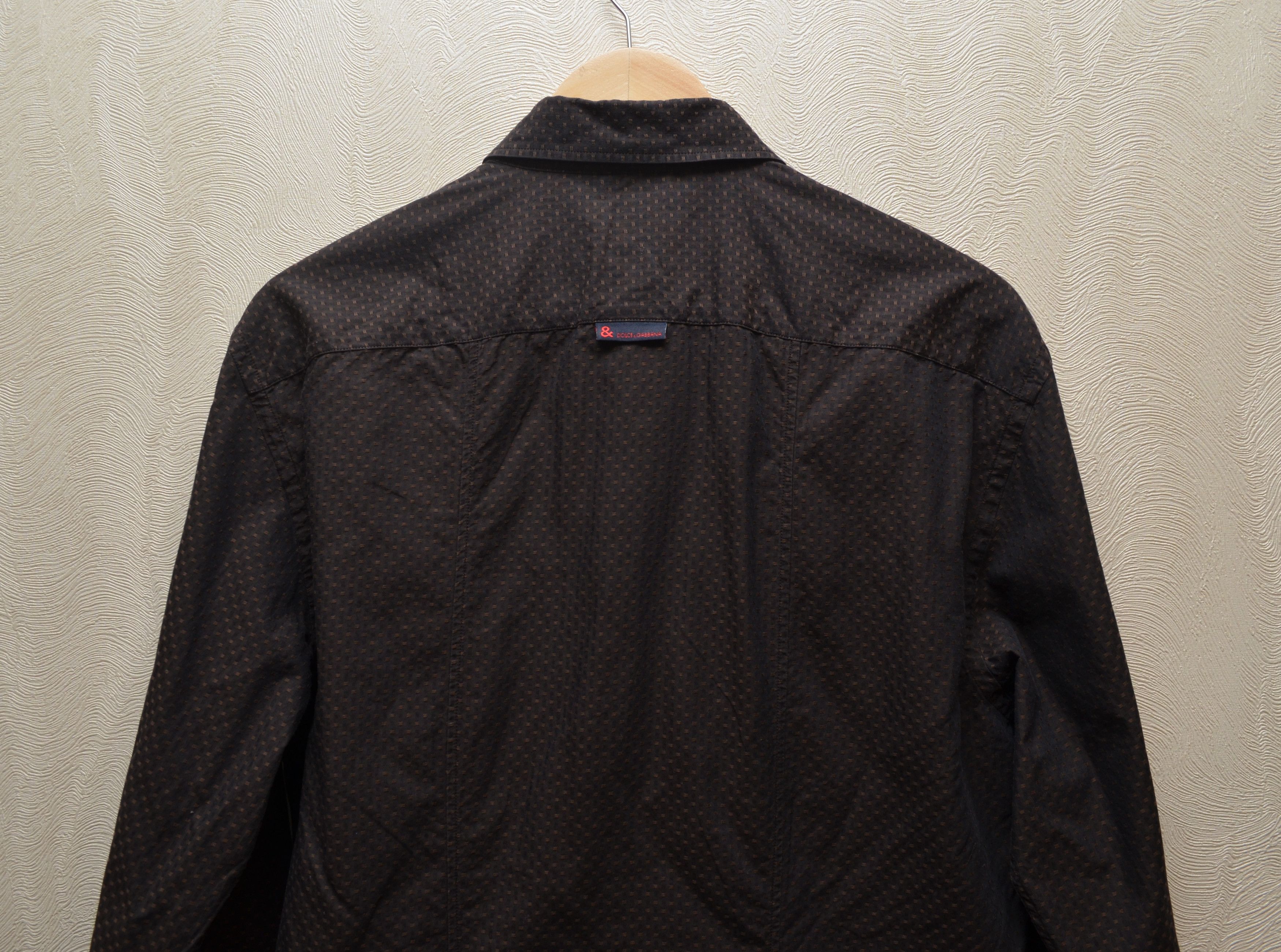 Dolce & Gabbana Dolce & Gabbana Abstract Print Brown Shirt sz 50 Vintage Size US M / EU 48-50 / 2 - 7 Thumbnail