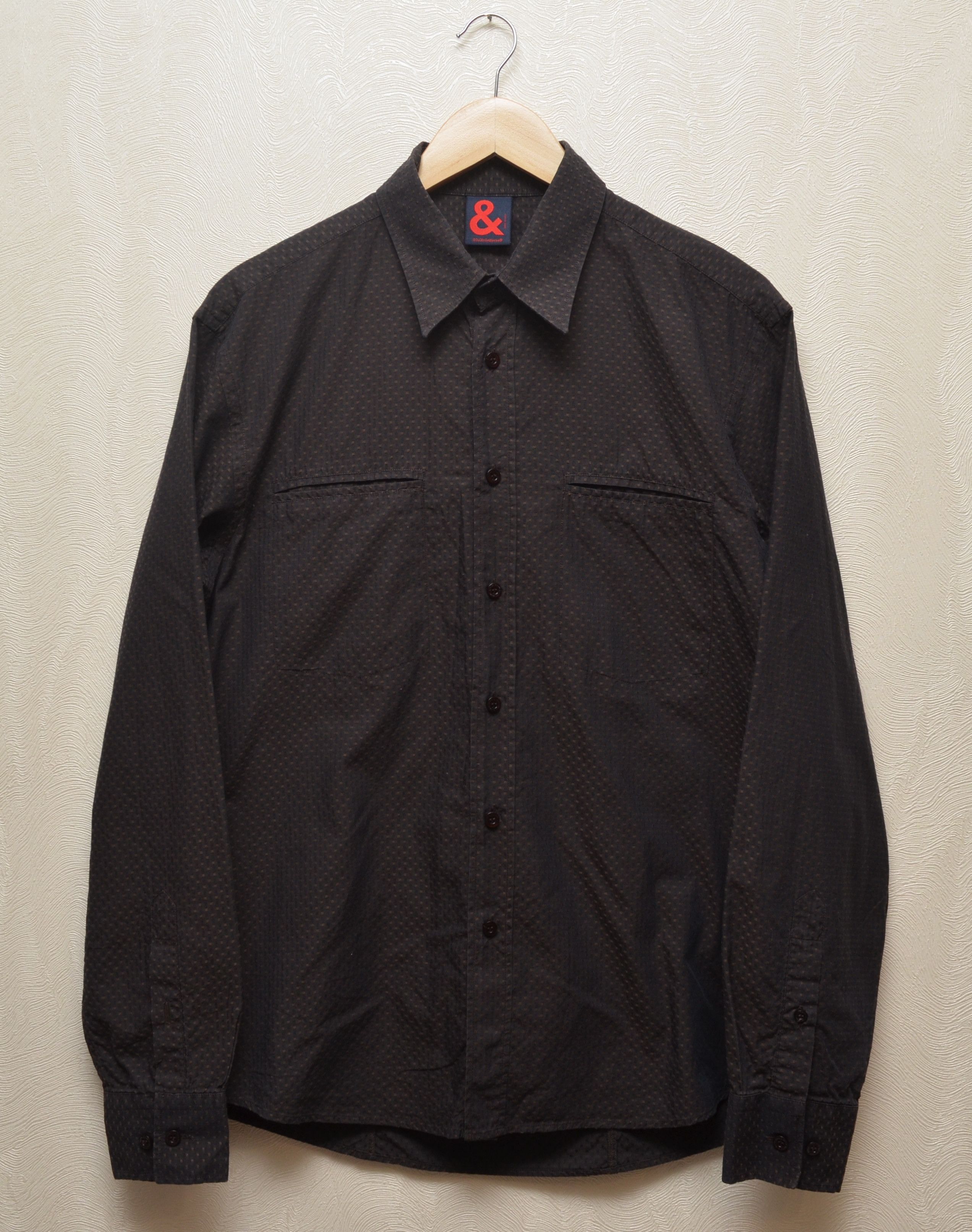 Dolce & Gabbana Dolce & Gabbana Abstract Print Brown Shirt sz 50 Vintage Size US M / EU 48-50 / 2 - 1 Thumbnail