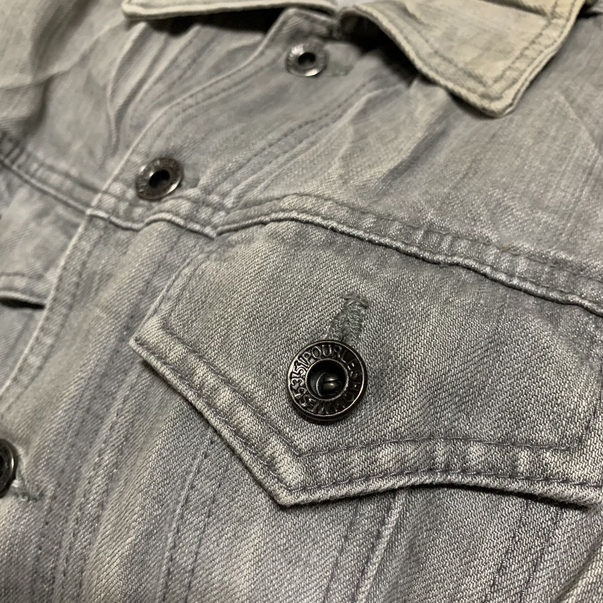 5351 POUR LES HOMMES × If Six Was Nine × Japanese Brand ✨5351 Pour Les Hommes “Mud Max” Style Strechy Denim Jacket Size US S / EU 44-46 / 1 - 5 Thumbnail