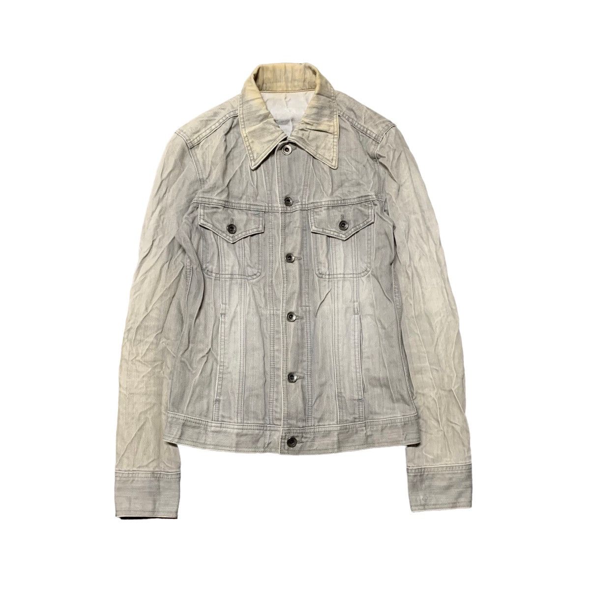 5351 POUR LES HOMMES × If Six Was Nine × Japanese Brand ✨5351 Pour Les Hommes “Mud Max” Style Strechy Denim Jacket Size US S / EU 44-46 / 1 - 1 Thumbnail