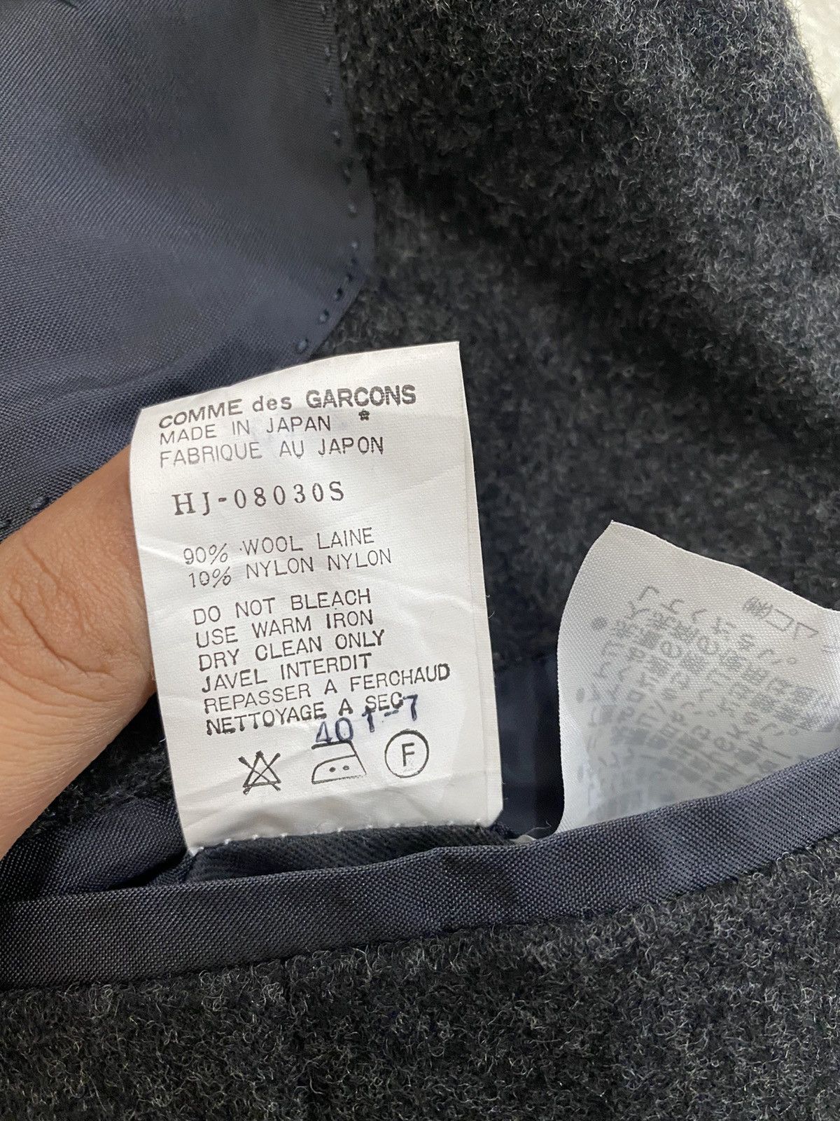 Comme des Garcons Homme Plus 🔥Vintage 1988 Comme des Garçons Homme Wool Jacket Size US S / EU 44-46 / 1 - 10 Thumbnail