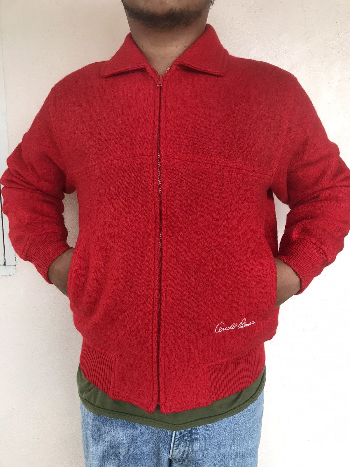 Japanese Brand Vintage Arnold Palmer Varsity Jacket Wool Size US M / EU 48-50 / 2 - 3 Thumbnail