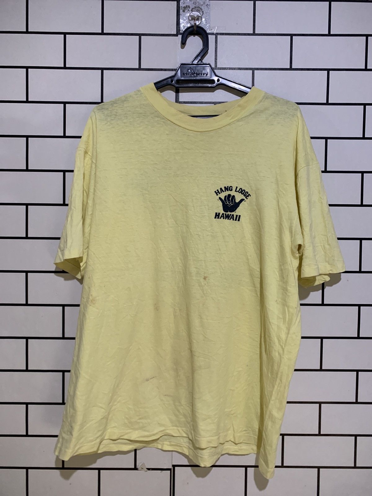 image of Vintage Hang Loose Vd13 in Yellow, Men's (Size XL)