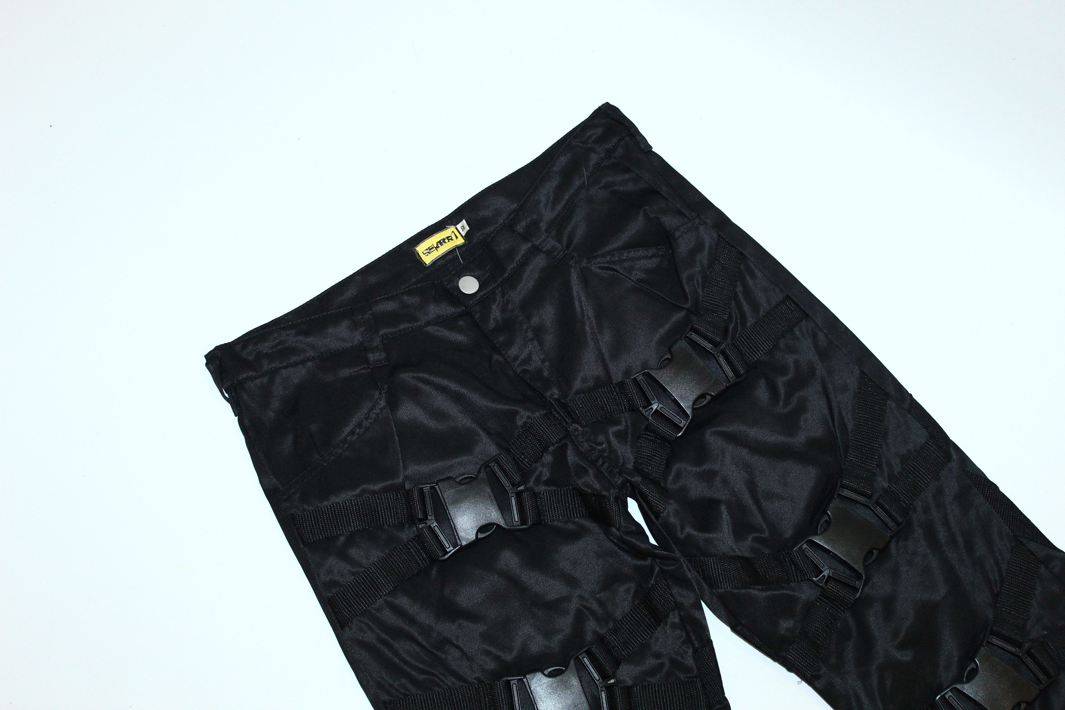 Seditionaries Crazy💥 Y2K SEKTOR1 steampunk gothic bondage satin pants Size US 32 / EU 48 - 4 Thumbnail