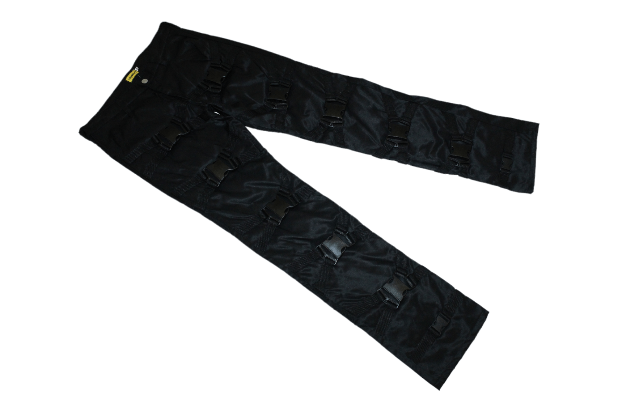 Seditionaries Crazy💥 Y2K SEKTOR1 steampunk gothic bondage satin pants Size US 32 / EU 48 - 2 Thumbnail
