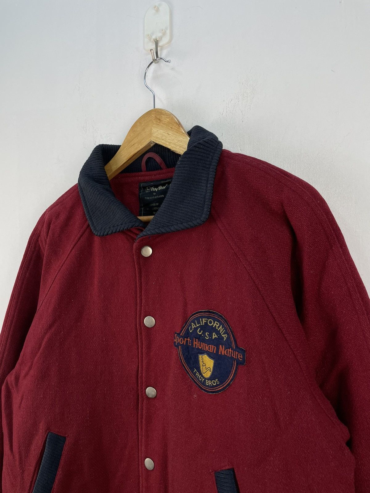 Japanese Brand Vintage Troy Bros California Letterman Wool Varsity Jacket Size US M / EU 48-50 / 2 - 5 Thumbnail