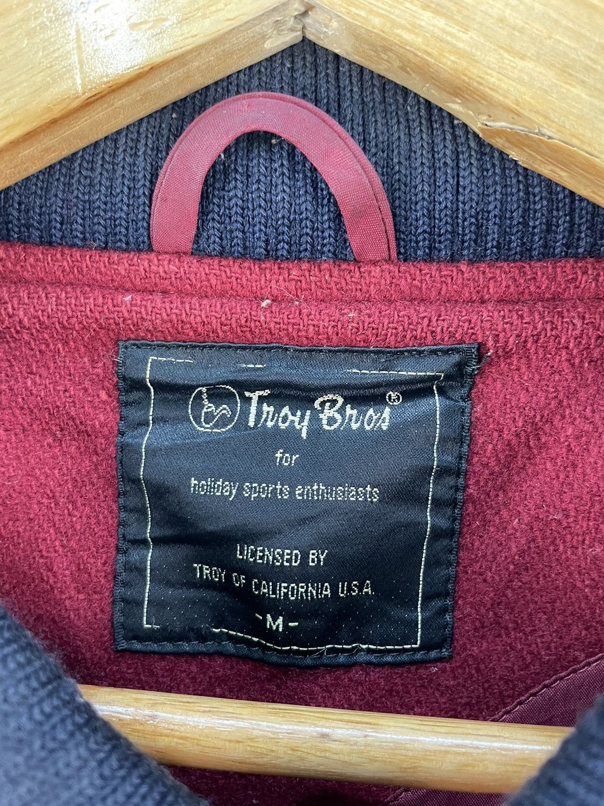 Japanese Brand Vintage Troy Bros California Letterman Wool Varsity Jacket Size US M / EU 48-50 / 2 - 6 Thumbnail