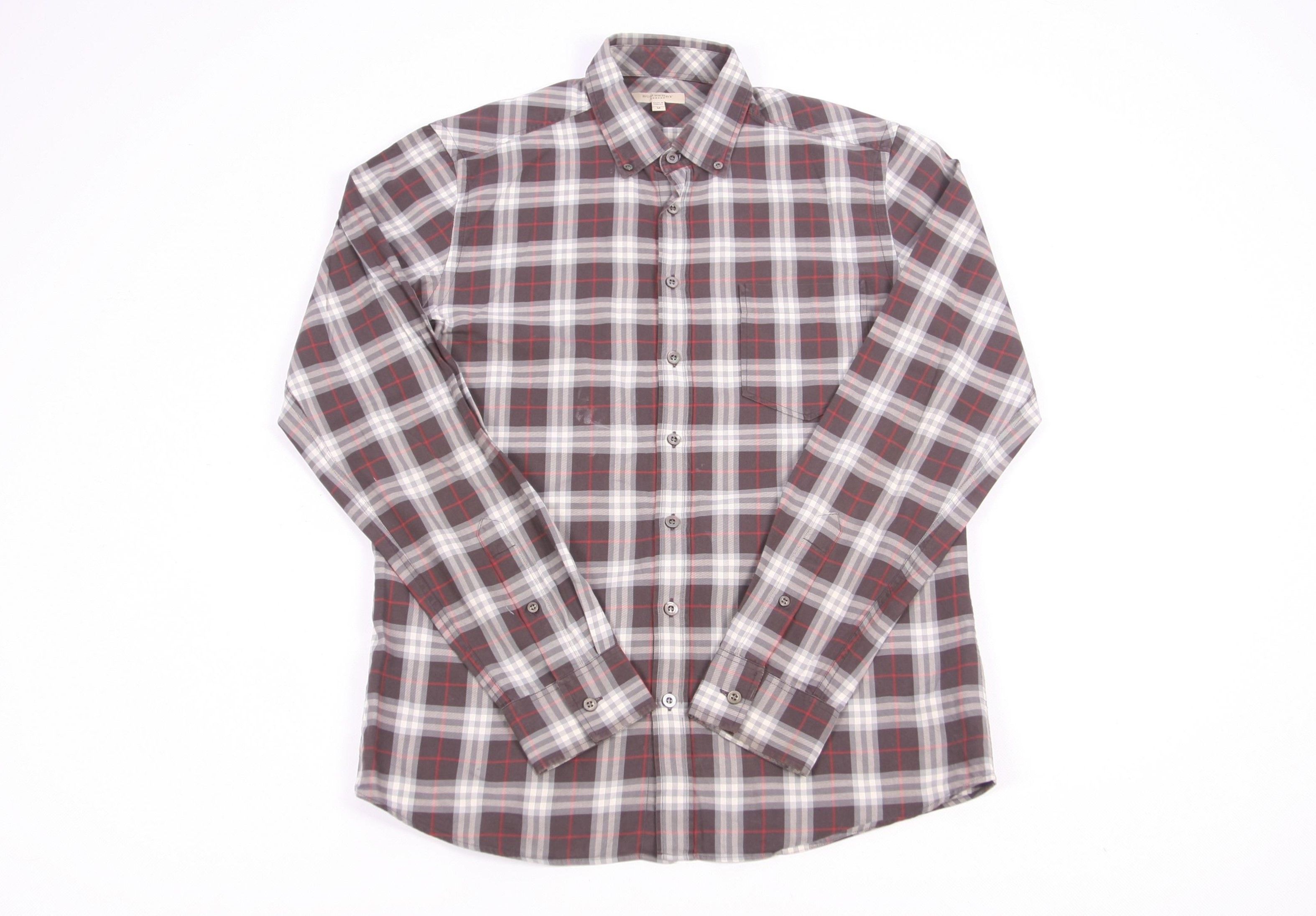 Burberry 🔥VTG🔥 Burberry London Casual Nova Check Shirt in Brown Size US M / EU 48-50 / 2 - 1 Thumbnail