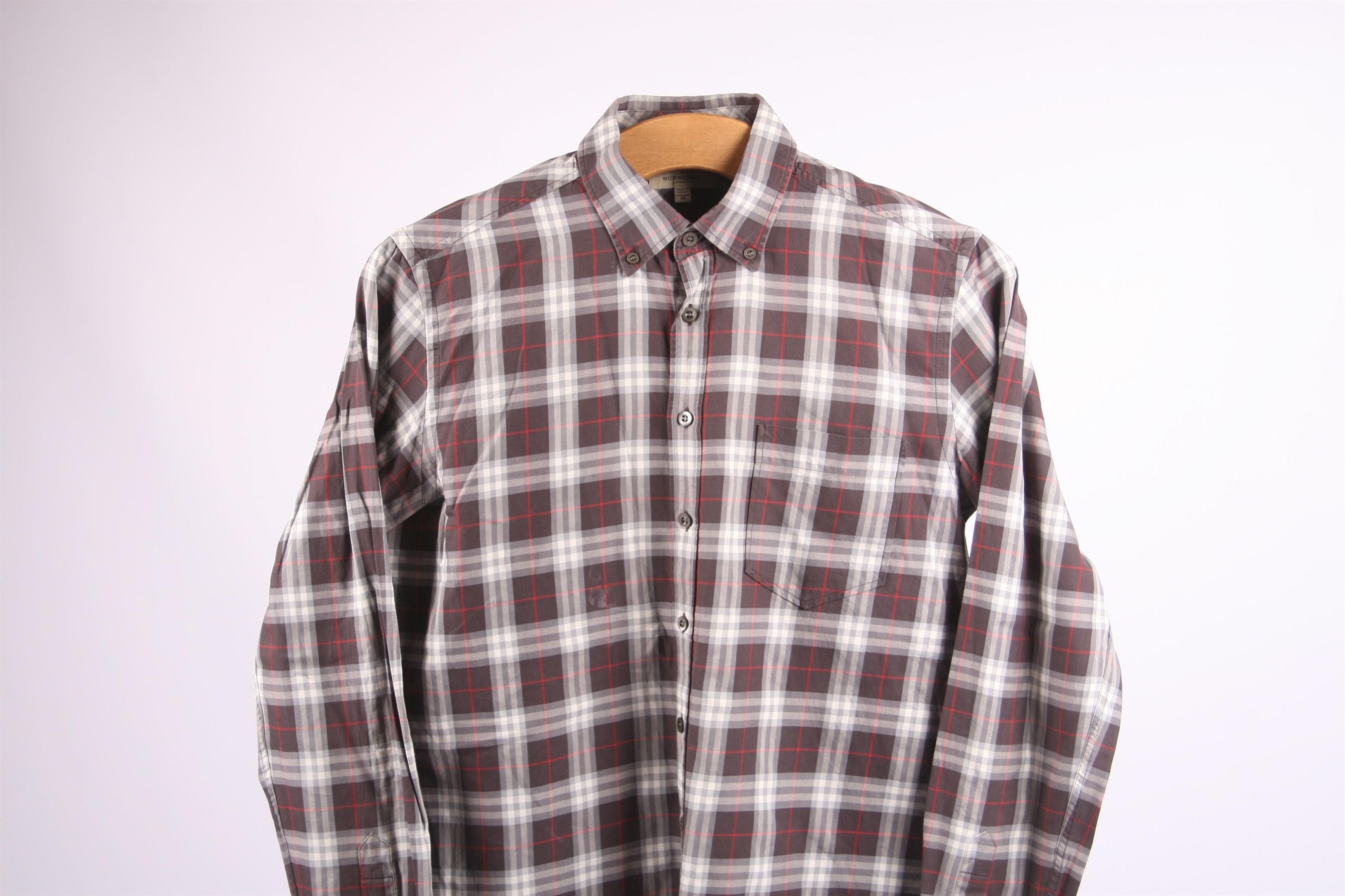 Burberry 🔥VTG🔥 Burberry London Casual Nova Check Shirt in Brown Size US M / EU 48-50 / 2 - 7 Thumbnail