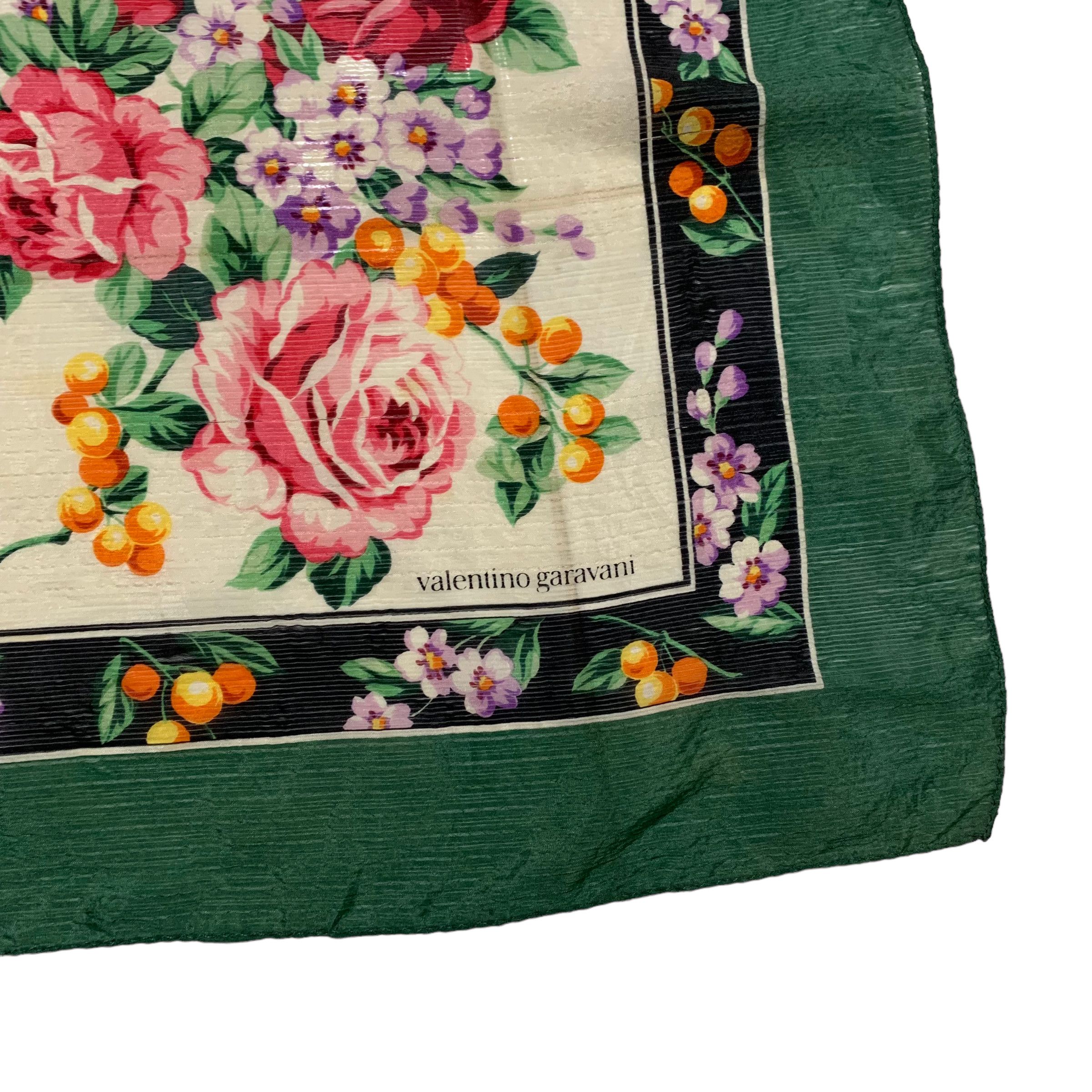 Valentino Valentino Garavani Silk Floral Scarf Size ONE SIZE - 4 Thumbnail