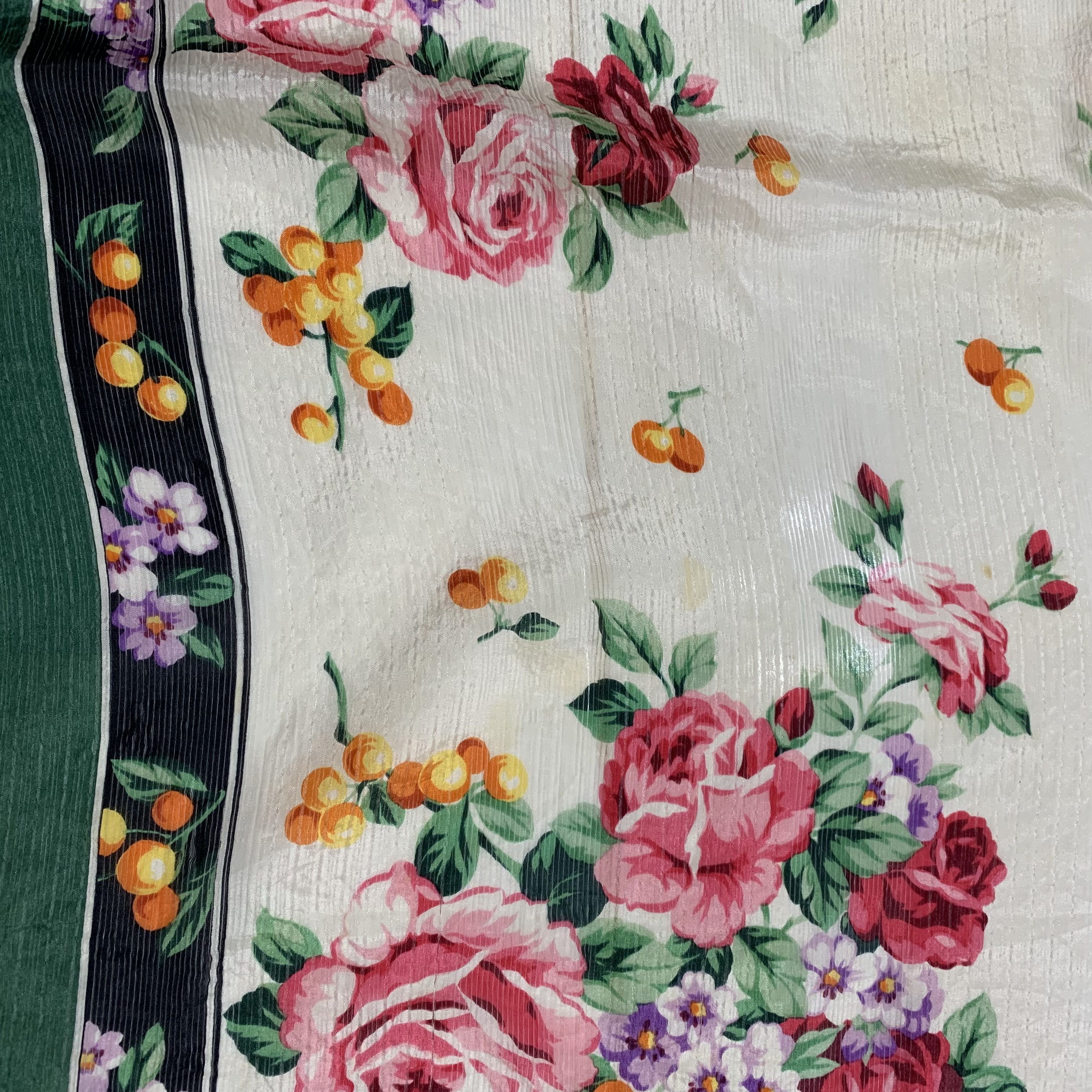 Valentino Valentino Garavani Silk Floral Scarf Size ONE SIZE - 2 Thumbnail