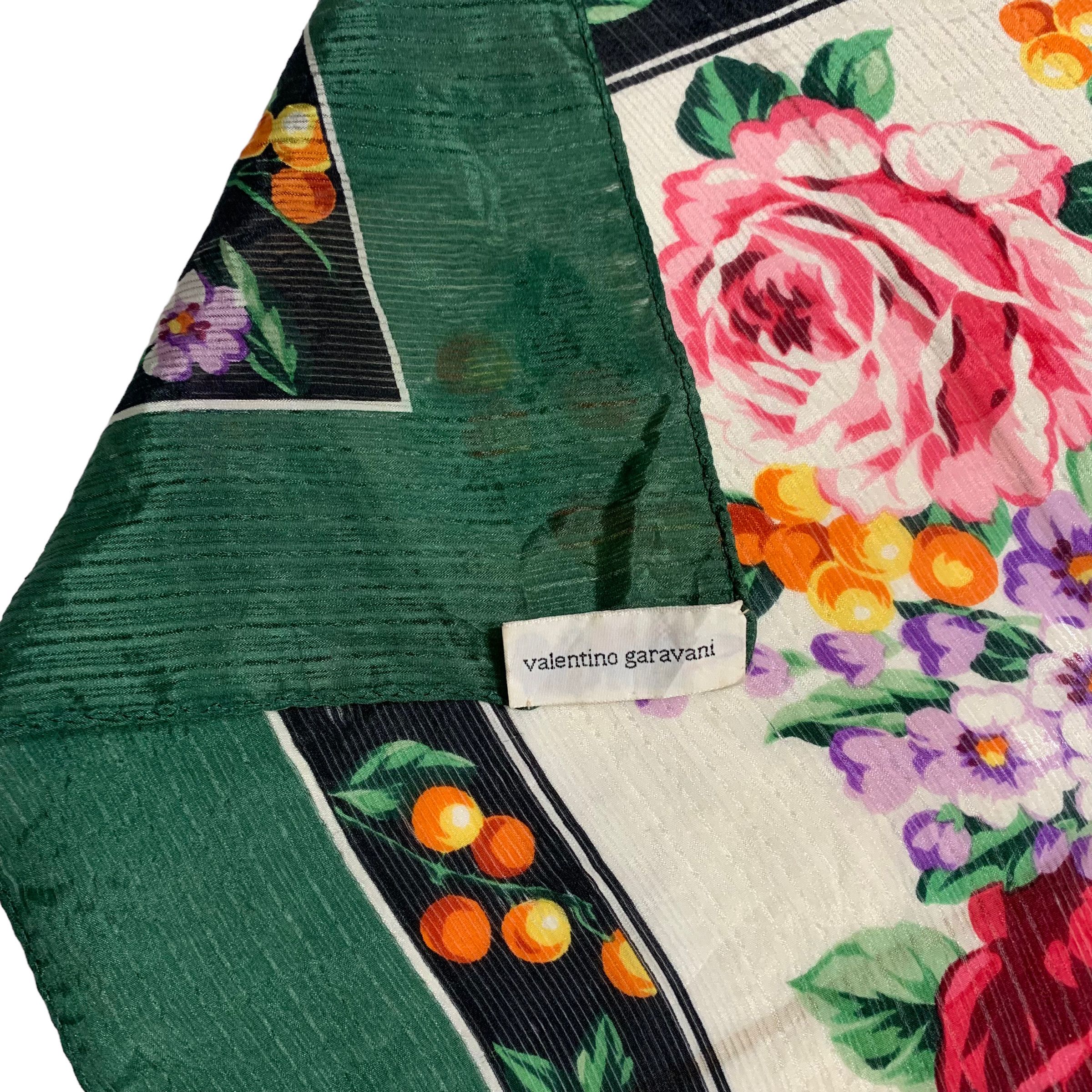 Valentino Valentino Garavani Silk Floral Scarf Size ONE SIZE - 6 Thumbnail