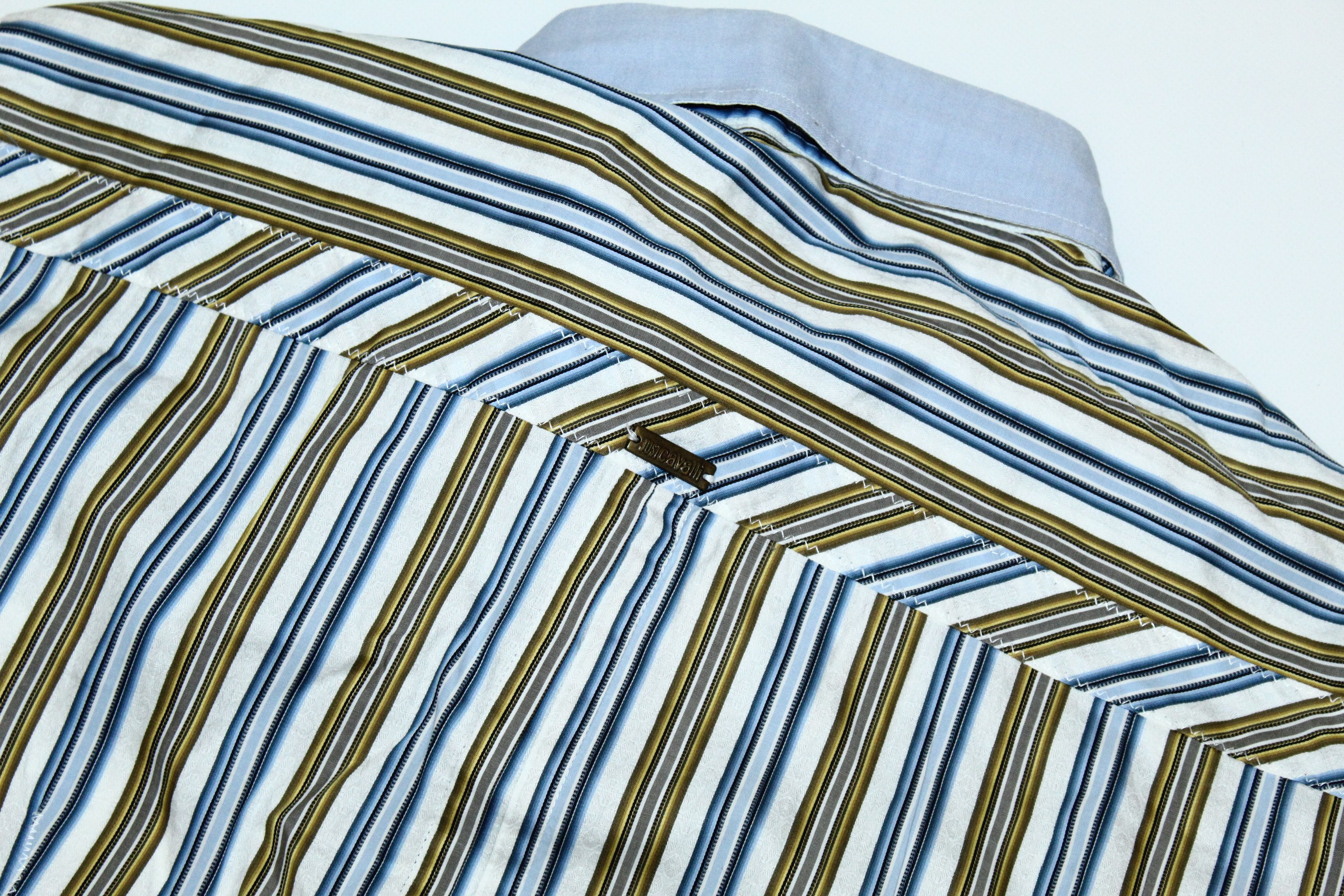 Just Cavalli 🔥 VTG 🔥 Just Cavalli Luxury Stripes Shirt Size US XL / EU 56 / 4 - 8 Thumbnail