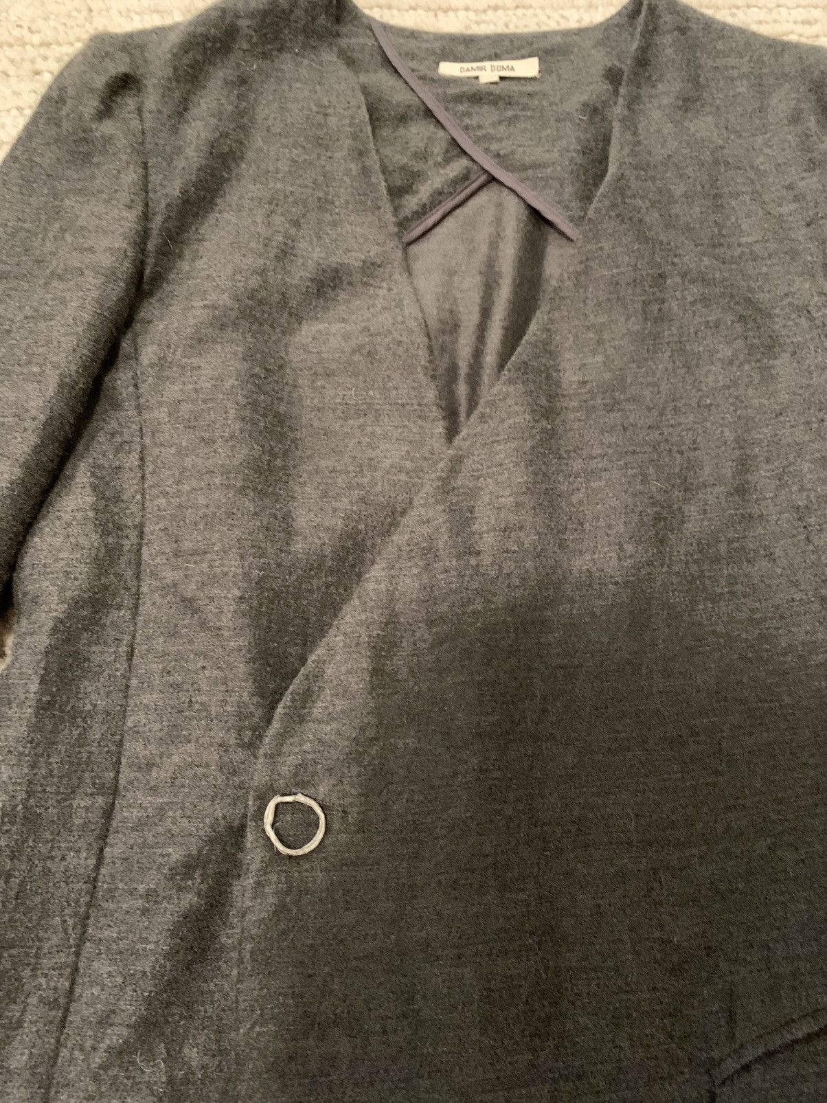 Damir Doma Damir Dona wool silk asymmetrical jacket Size 38R - 3 Thumbnail