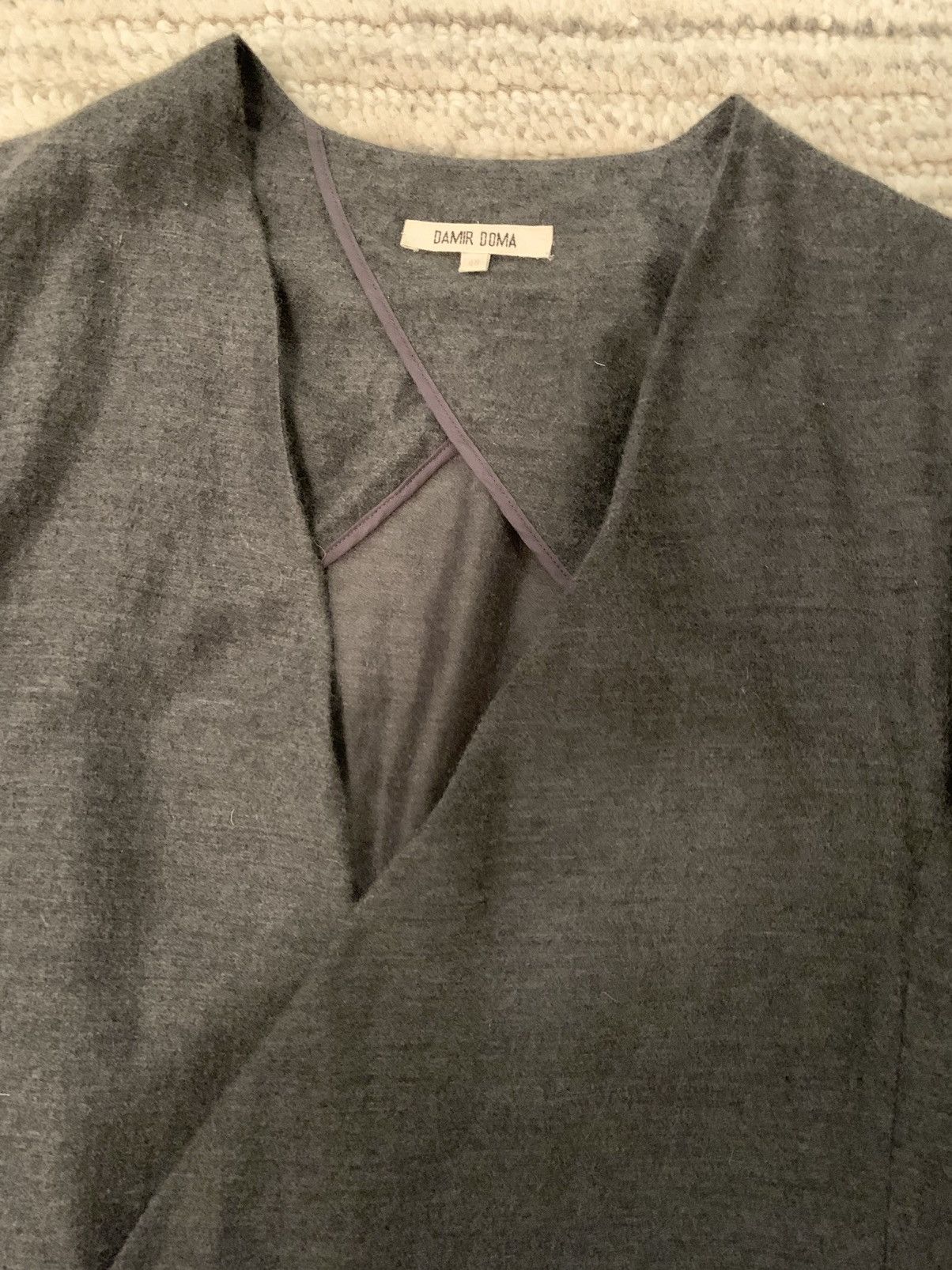 Damir Doma Damir Dona wool silk asymmetrical jacket Size 38R - 4 Thumbnail