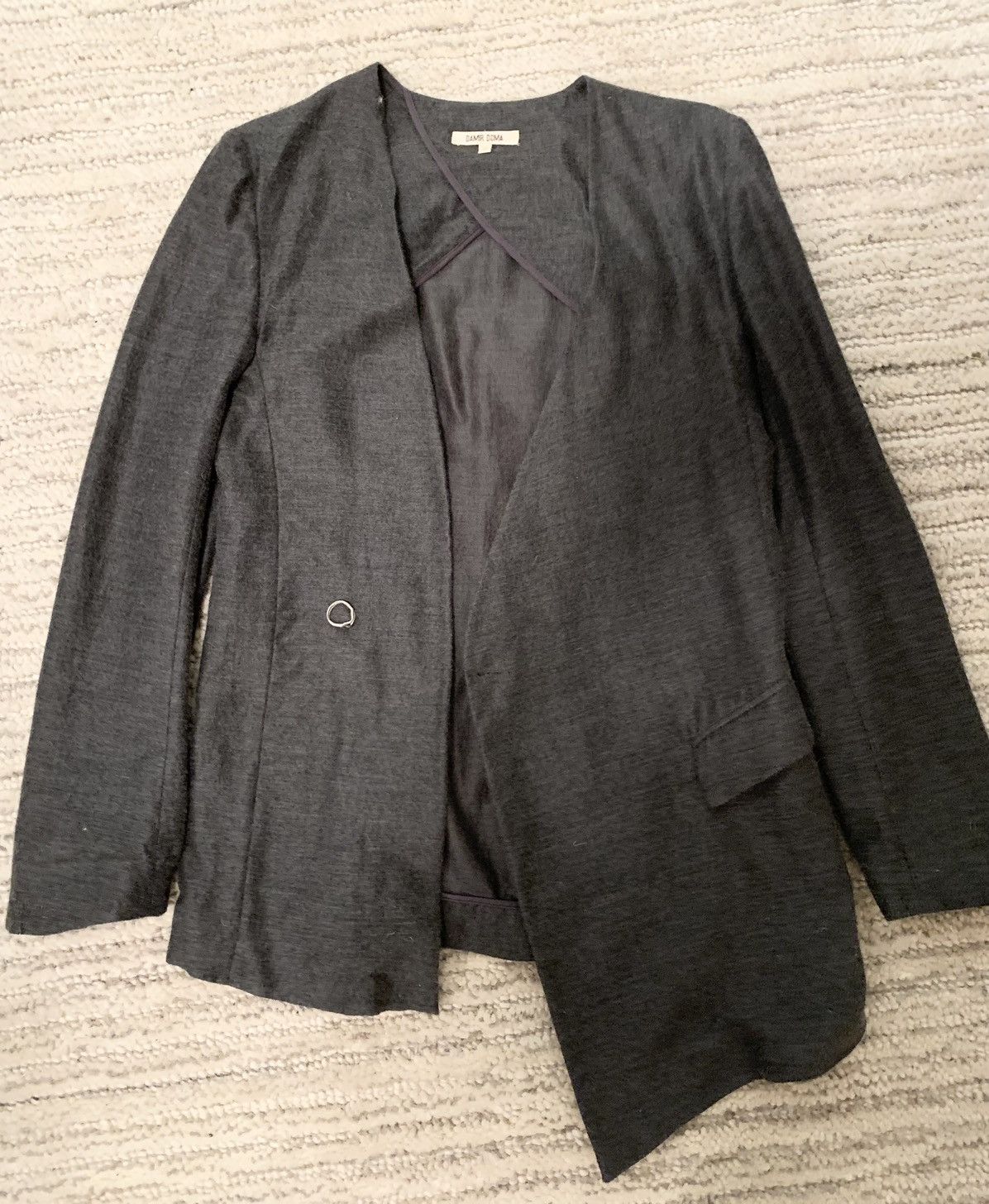 Damir Doma Damir Dona wool silk asymmetrical jacket Size 38R - 7 Thumbnail