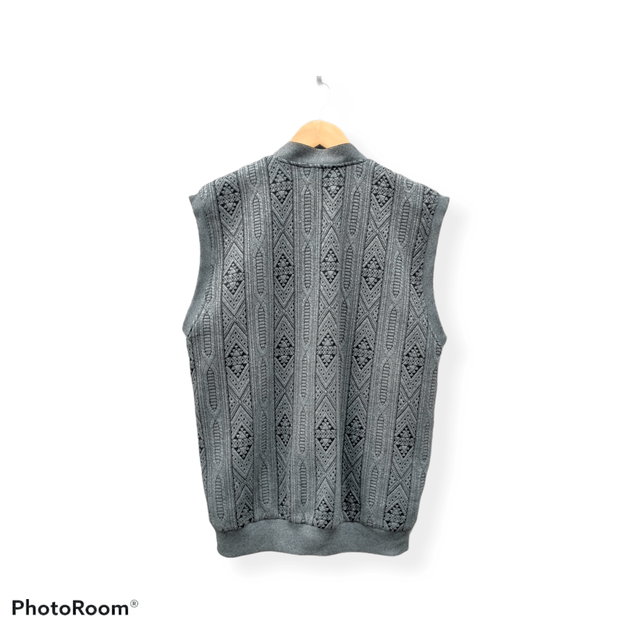Pierre Balmain × Vintage Pierre Balmain Argyle Cardigan Vest Size US L / EU 52-54 / 3 - 2 Thumbnail
