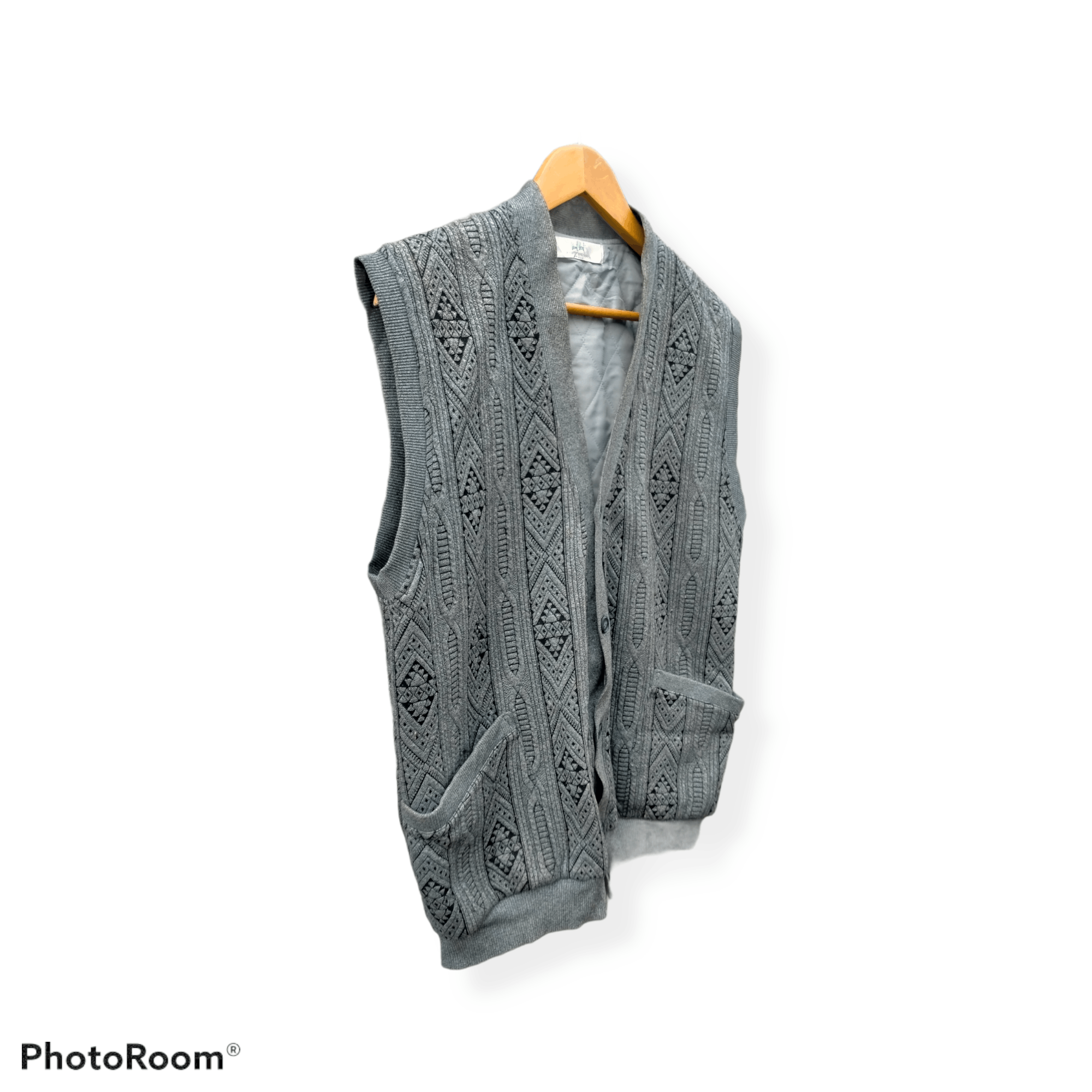 Pierre Balmain × Vintage Pierre Balmain Argyle Cardigan Vest Size US L / EU 52-54 / 3 - 4 Thumbnail