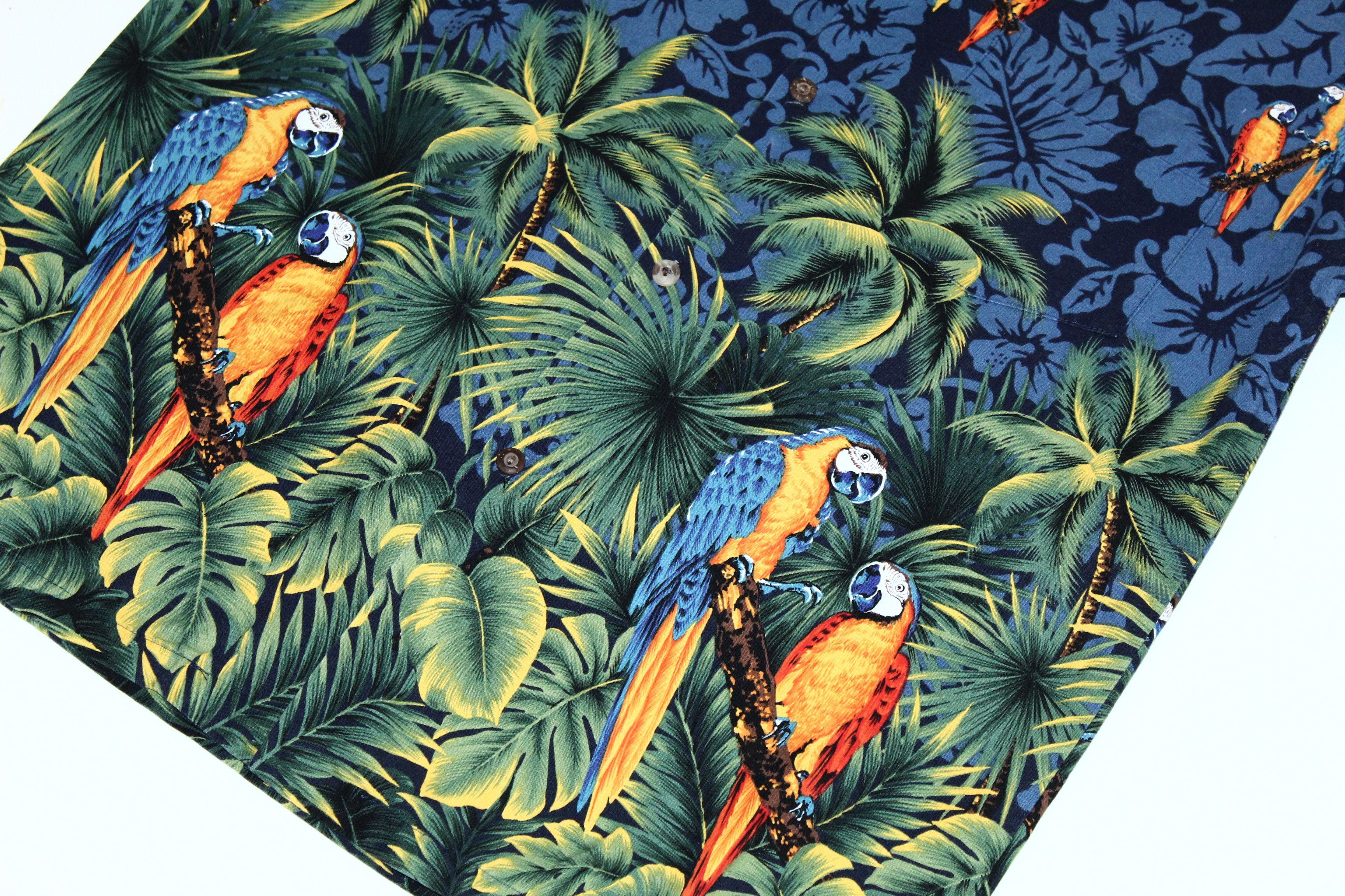 Pacific Legend Y2k🔥Pacific Legend Parrots Printed Hawaiian Shirt Size US M / EU 48-50 / 2 - 4 Thumbnail