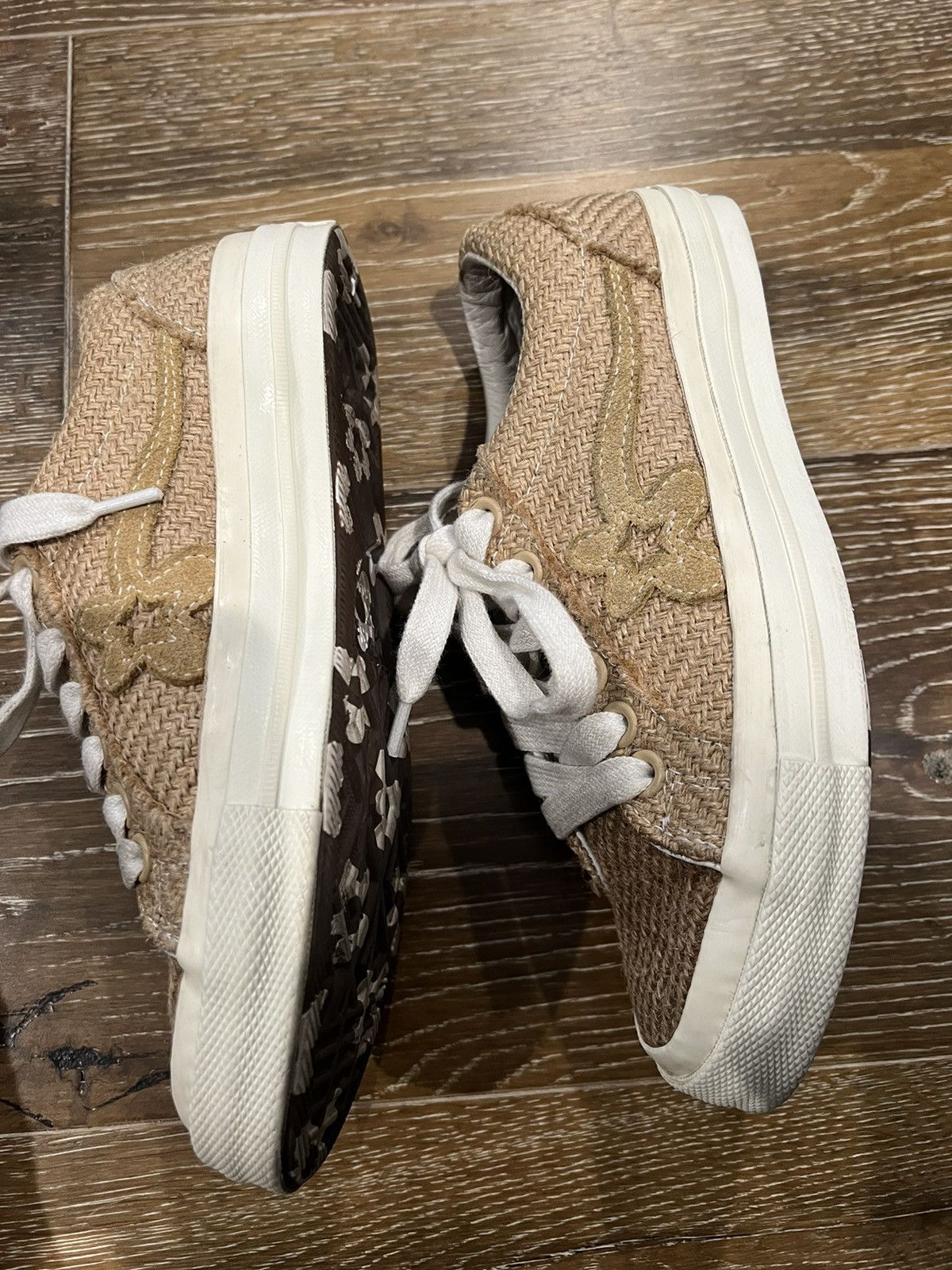 Converse Womens size 6/ mens size 4 Ox Golf Le Fleur Burlap Size US 6 / IT 36 - 3 Thumbnail