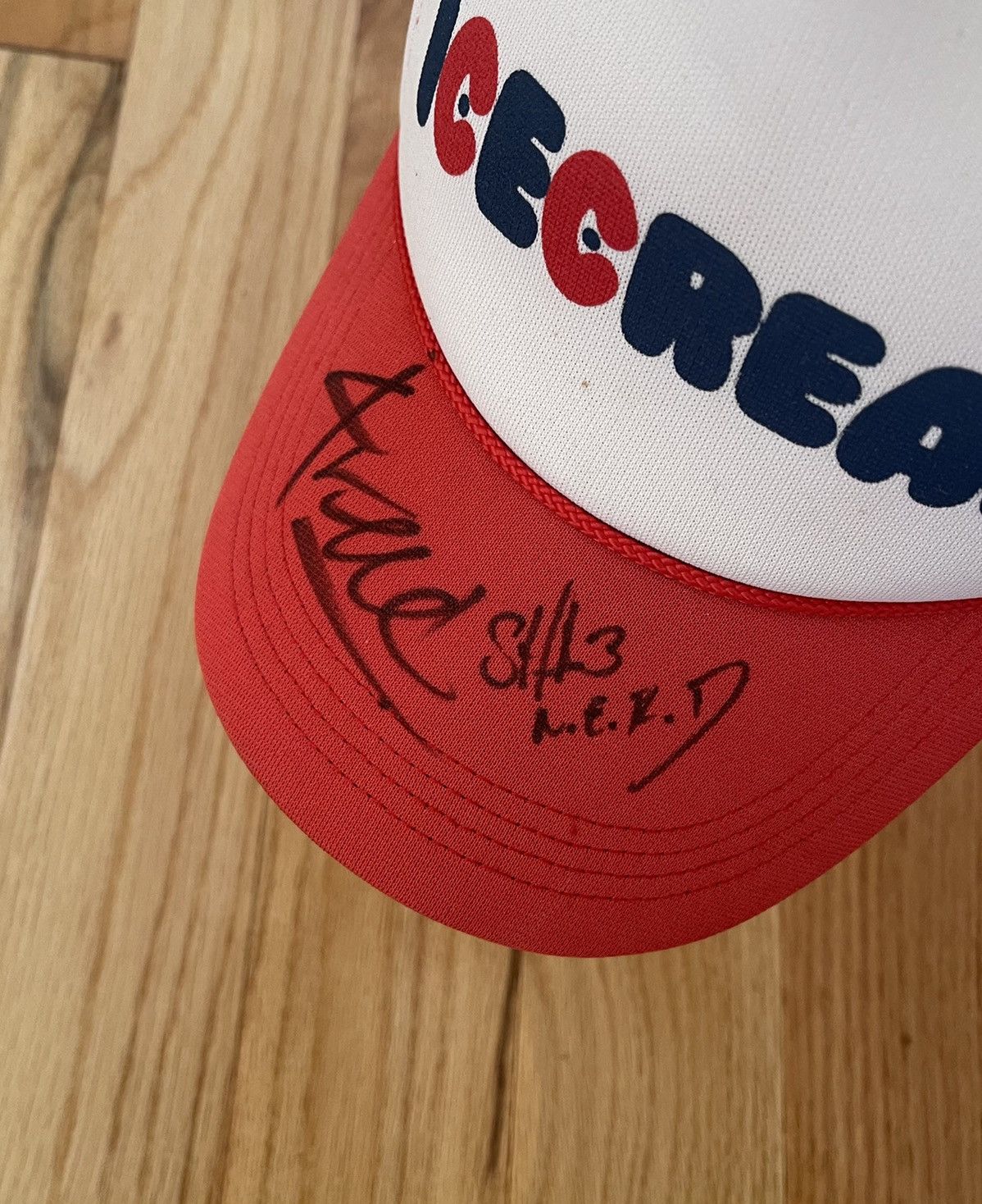 Billionaire Boys Club N.E.R.D. & Pharrell Williams Autographed BBC Icecream Hat Size ONE SIZE - 2 Thumbnail