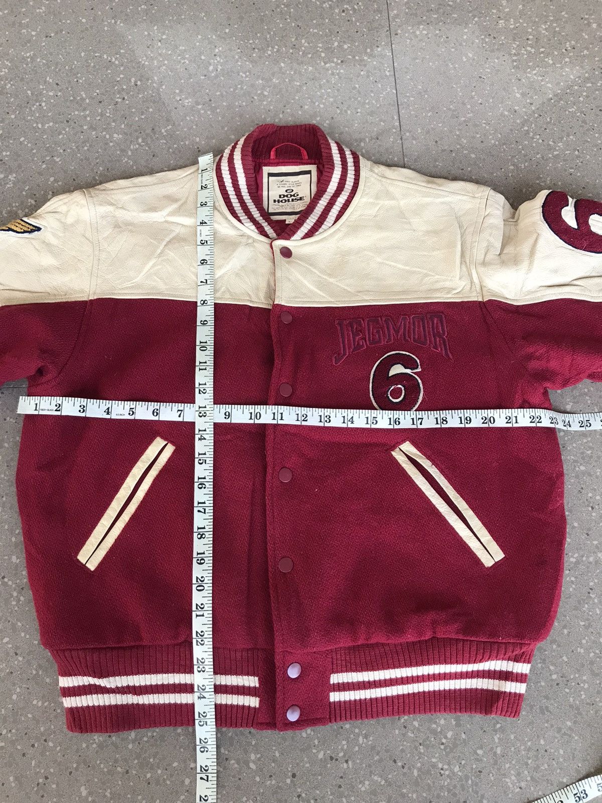 Japanese Brand Vintage 70s Dog House Jegmor Leather Varsity Jacket Leather Size US L / EU 52-54 / 3 - 9 Thumbnail
