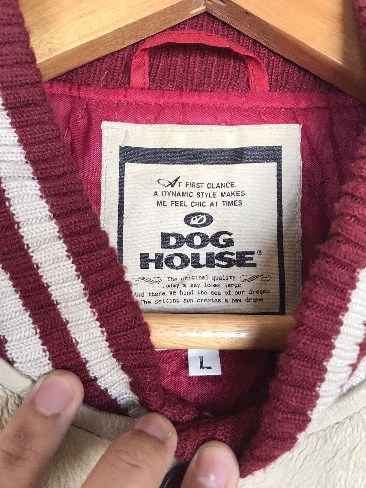 Japanese Brand Vintage 70s Dog House Jegmor Leather Varsity Jacket Leather Size US L / EU 52-54 / 3 - 8 Thumbnail