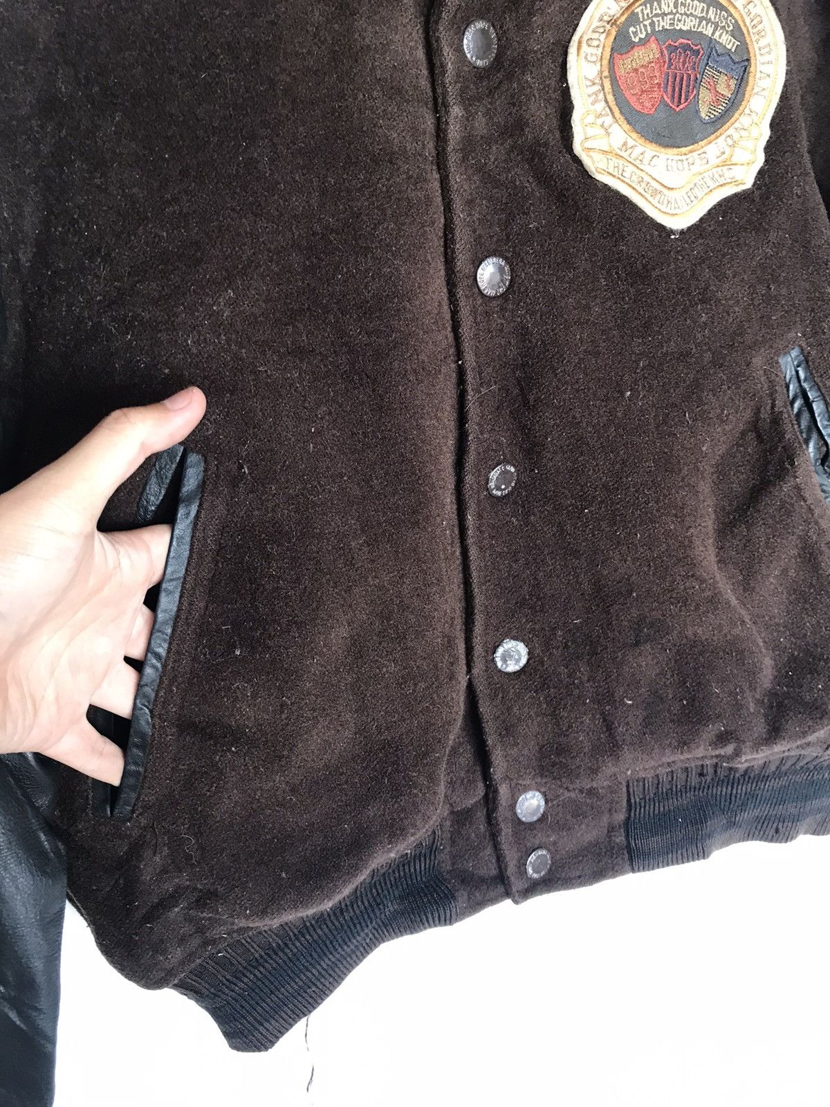 Vintage Vintage 1960s Machope Baseball Team Leather Varsity Jacket Size US M / EU 48-50 / 2 - 7 Thumbnail