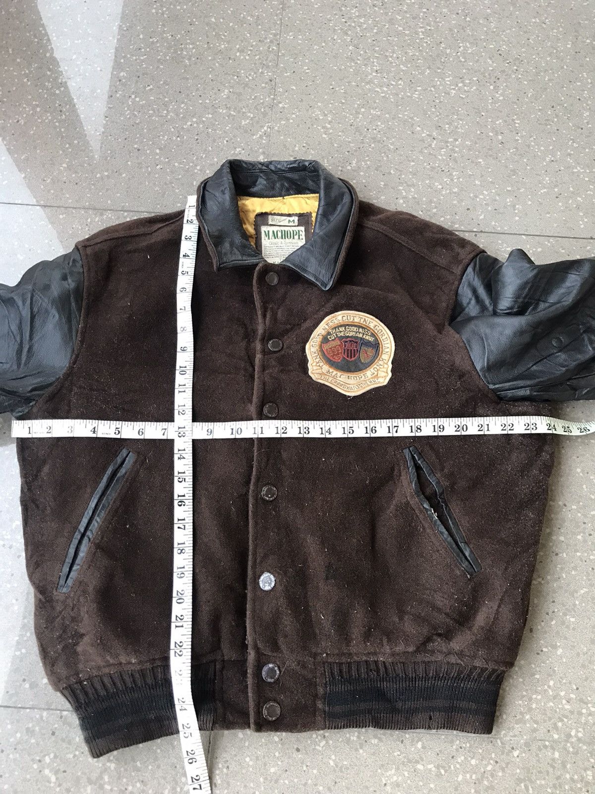 Vintage Vintage 1960s Machope Baseball Team Leather Varsity Jacket Size US M / EU 48-50 / 2 - 9 Thumbnail