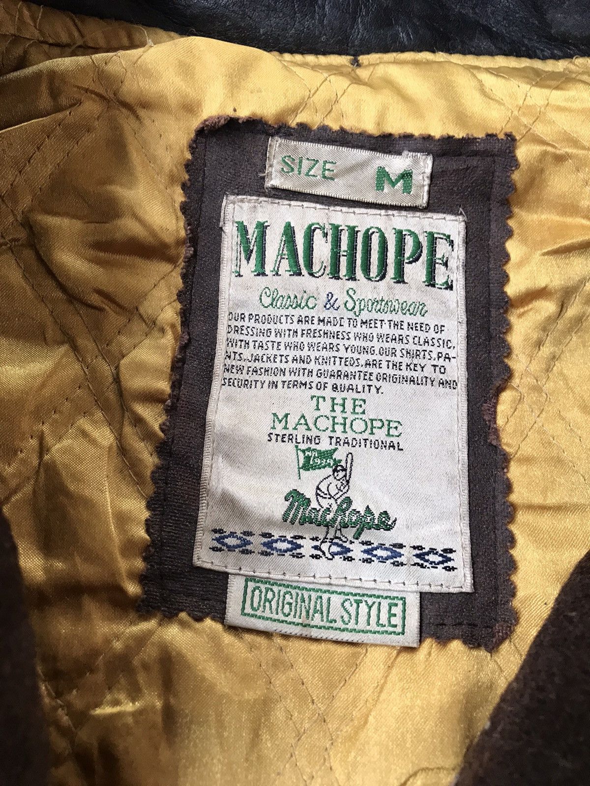 Vintage Vintage 1960s Machope Baseball Team Leather Varsity Jacket Size US M / EU 48-50 / 2 - 3 Thumbnail