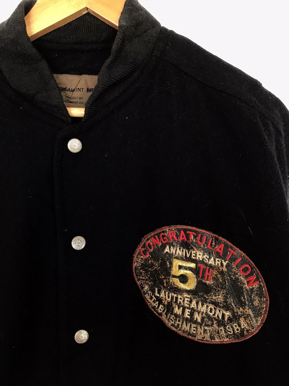Japanese Brand Vintage 80s Lautreamont Men Varsity Leather Jacket Size US M / EU 48-50 / 2 - 5 Thumbnail