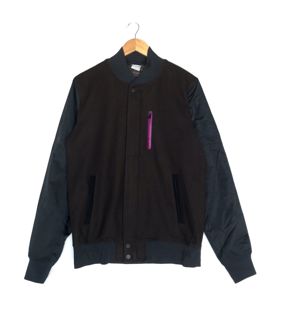 Nike steals🔥 Vintage Nike Varsity Jacket Wool Dark Brown Size US M / EU 48-50 / 2 - 5 Thumbnail