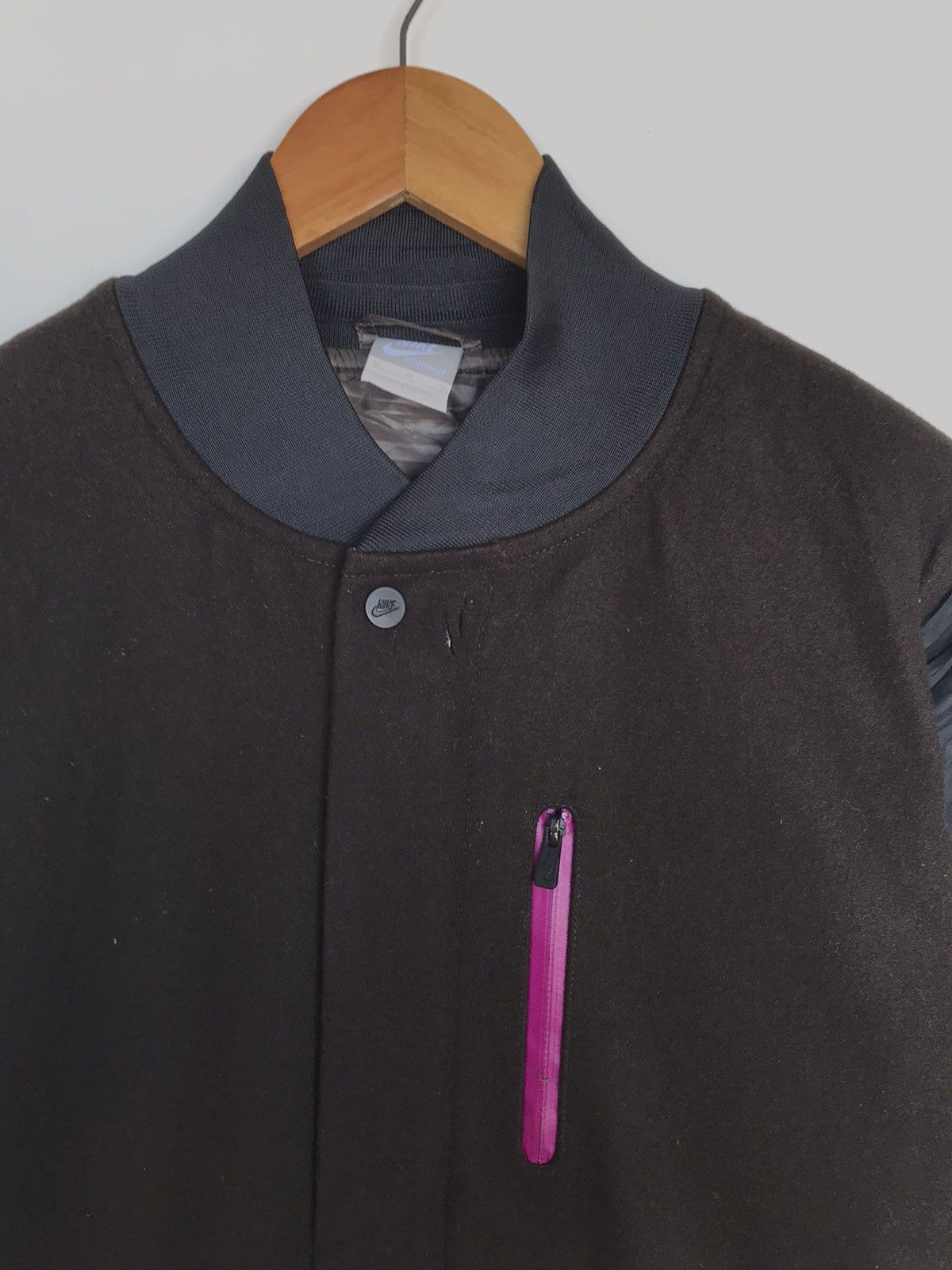 Nike steals🔥 Vintage Nike Varsity Jacket Wool Dark Brown Size US M / EU 48-50 / 2 - 6 Thumbnail