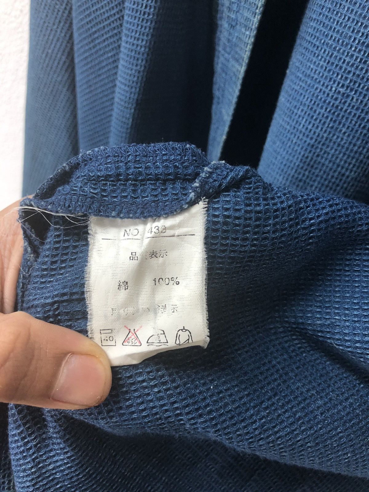 Japanese Brand Rare!! Kirakumono Kimono Indigo Japanese Brand Size US M / EU 48-50 / 2 - 8 Thumbnail
