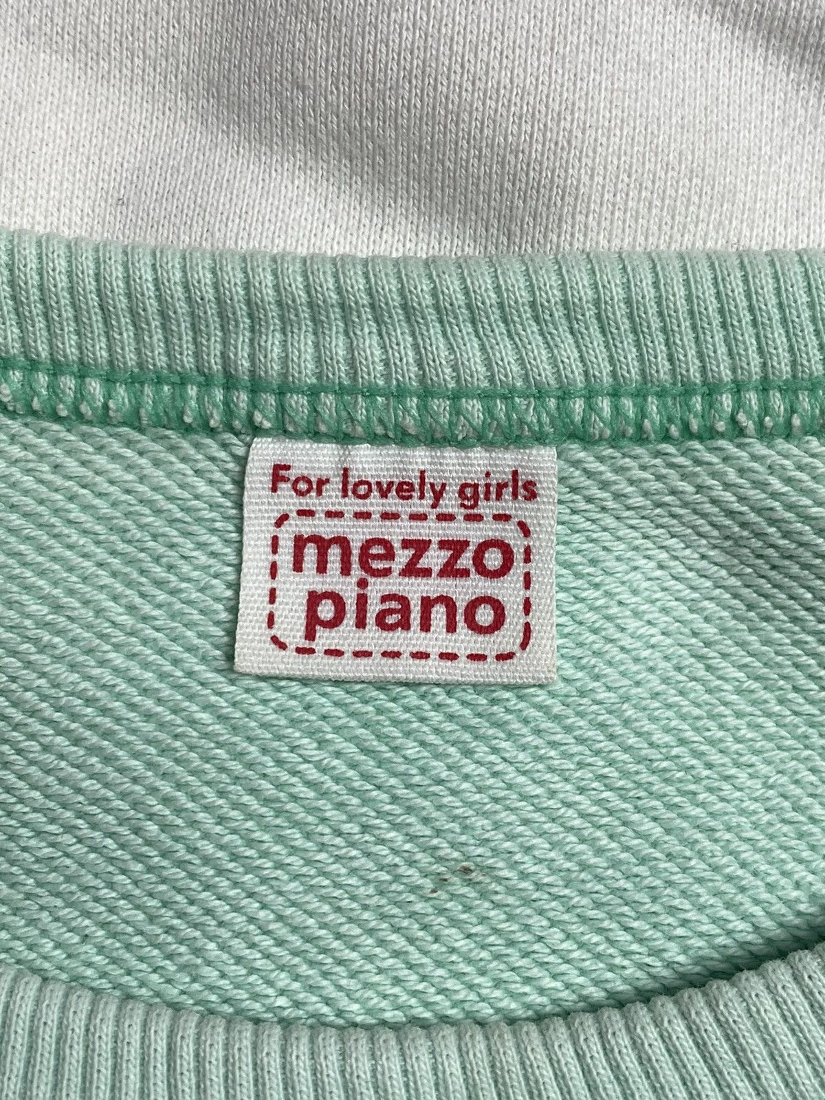 Hysteric Glamour × Japanese Brand ☠️NEEDGONE☠️1990s Mezzo Piano - Sweet Candy Mint Sweatshirt Size US M / EU 48-50 / 2 - 4 Thumbnail