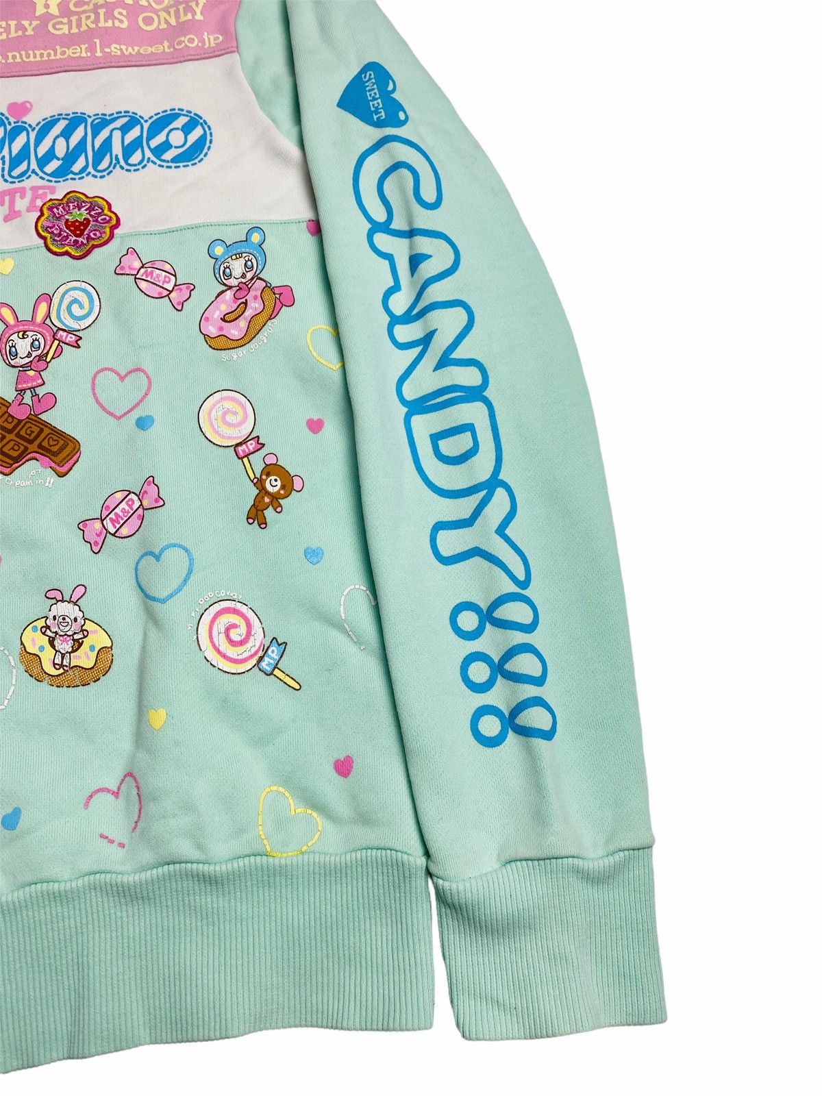 Hysteric Glamour × Japanese Brand ☠️NEEDGONE☠️1990s Mezzo Piano - Sweet Candy Mint Sweatshirt Size US M / EU 48-50 / 2 - 3 Thumbnail