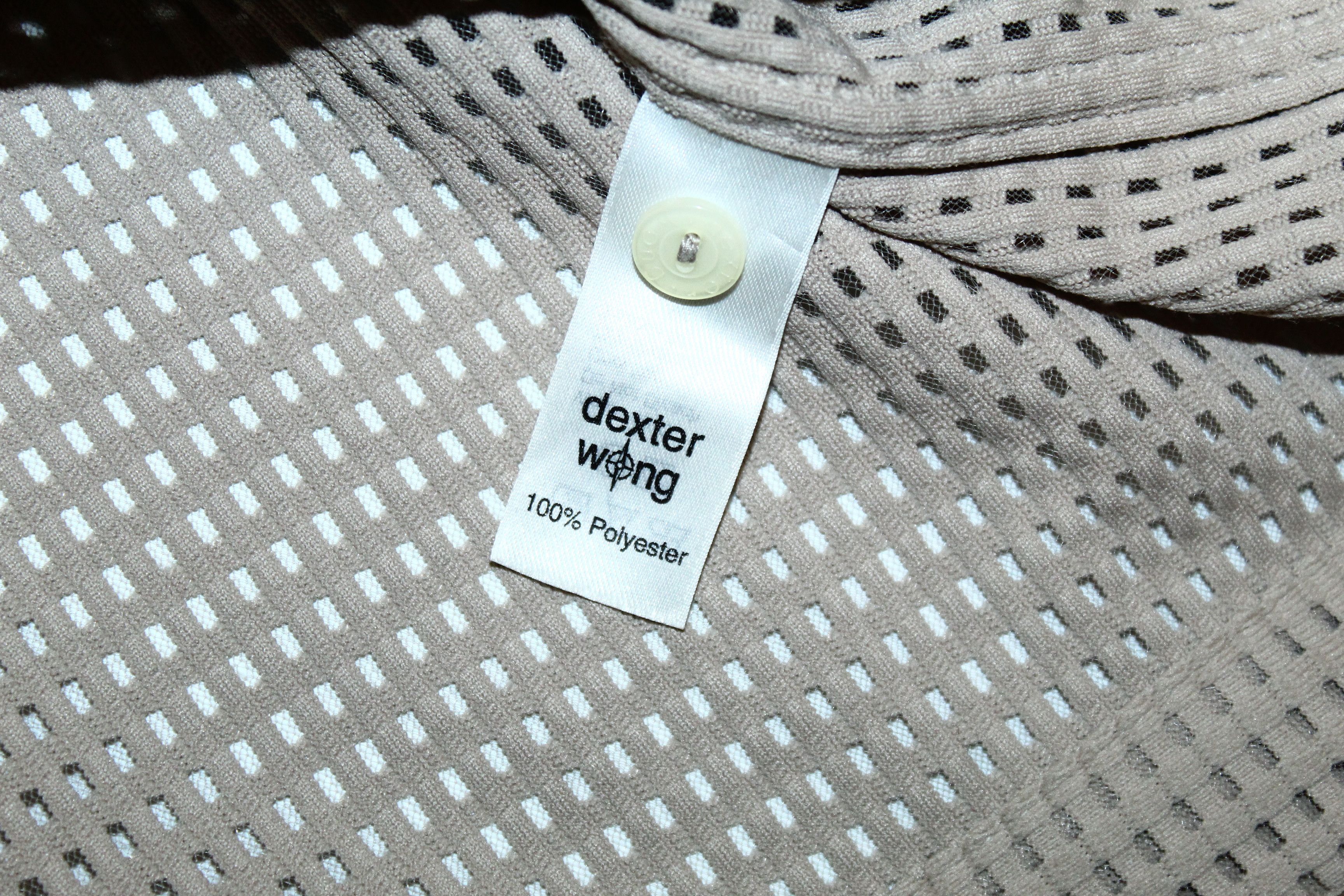 Dexter Wong 💥ARCHIVE💥 90s DEXTER WONG Hidden Button Mesh S/S Shirt Size US L / EU 52-54 / 3 - 13 Thumbnail