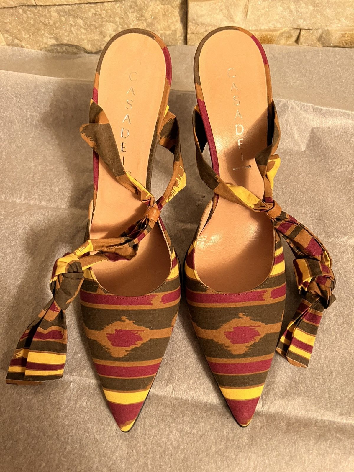 image of Casedei Boots Casadei Multi Color Closed Toe Shoes Italy Size 6, Women's