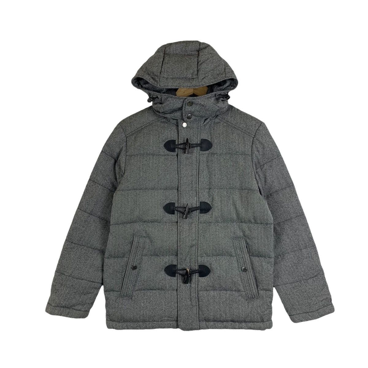 Tommy Hilfiger × Vintage Vintage TOMMY HILFIGER Casual Toggle Hoodie Puffer Jacket Size US S / EU 44-46 / 1 - 1 Thumbnail