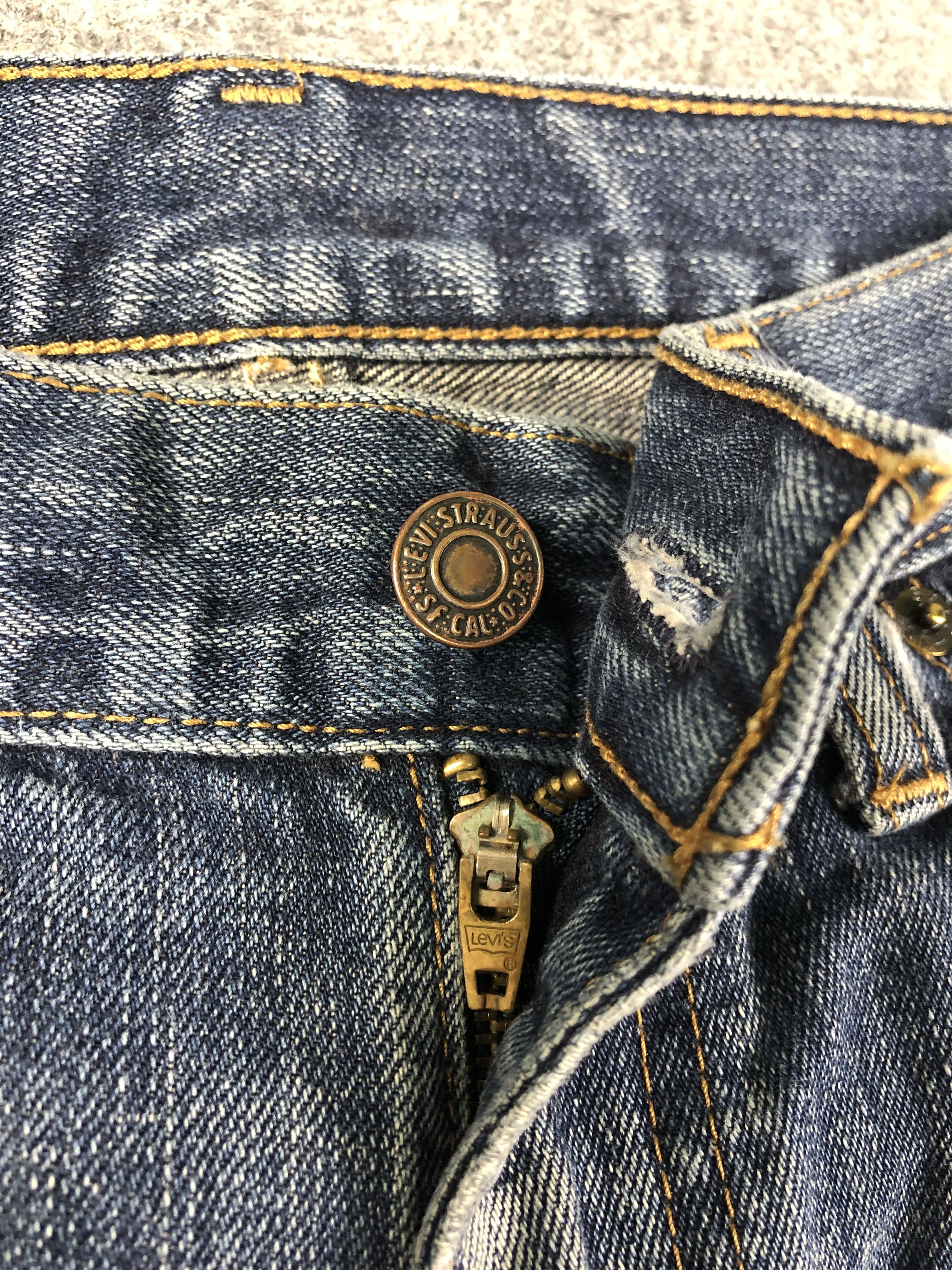 Levi's Wash Blue Levis Denim Jeans 34x30 Size US 34 / EU 50 - 3 Thumbnail