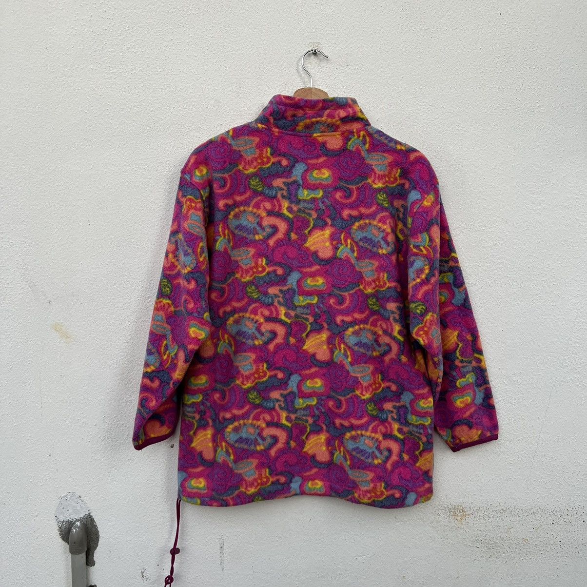 Japanese Brand RARE FLEECE JACKET NAVAJO DESIGN ASICS DEPORTE FULL PRINT Size US L / EU 52-54 / 3 - 8 Thumbnail