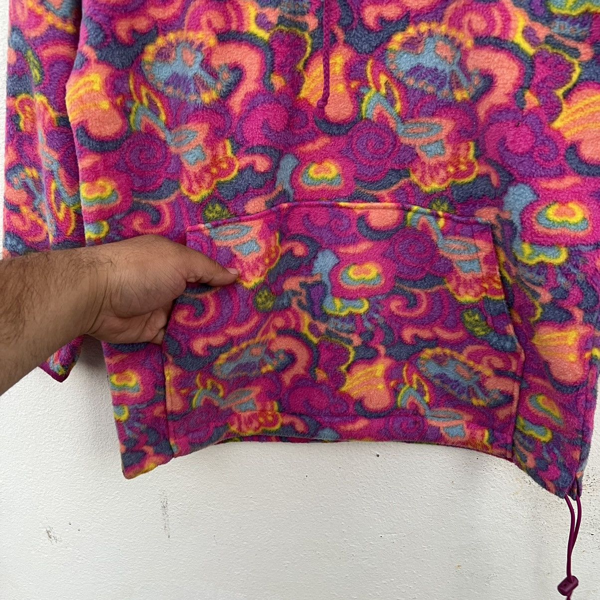 Japanese Brand RARE FLEECE JACKET NAVAJO DESIGN ASICS DEPORTE FULL PRINT Size US L / EU 52-54 / 3 - 5 Thumbnail