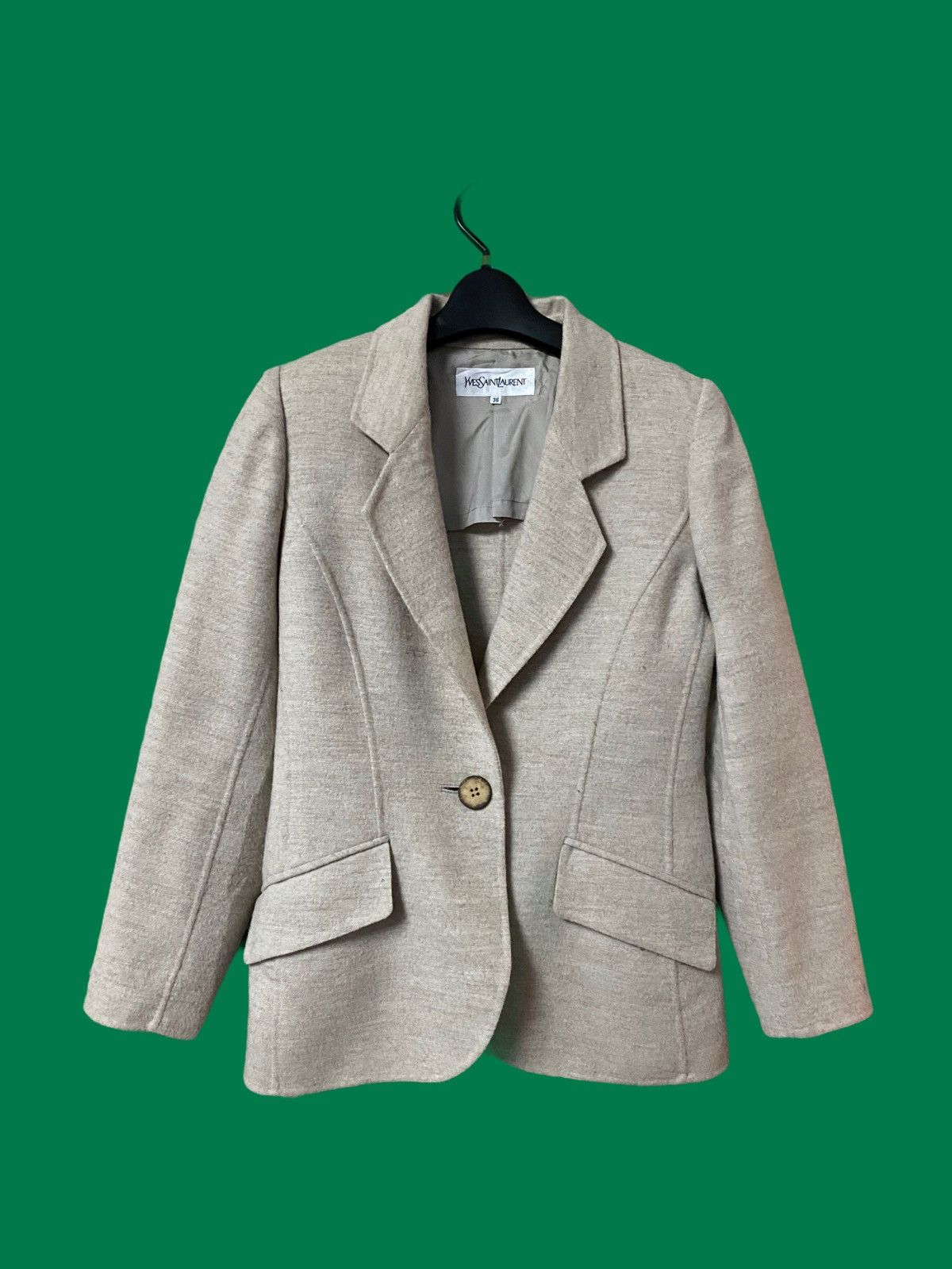 Vintage × Yves Saint Laurent GK147 YVES SAINT LAURENT WOVEN SHORT JACKET Size US S / EU 44-46 / 1 - 1 Thumbnail