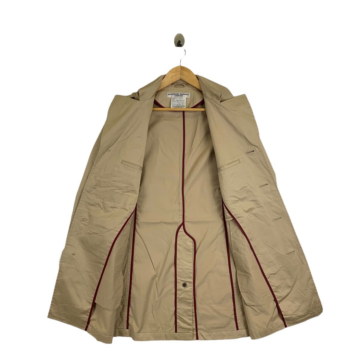 Katharine Hamnett London × Vintage KATHARINE HAMNETT London Fashion Designer Trench Coat Jacket Size US M / EU 48-50 / 2 - 3 Thumbnail